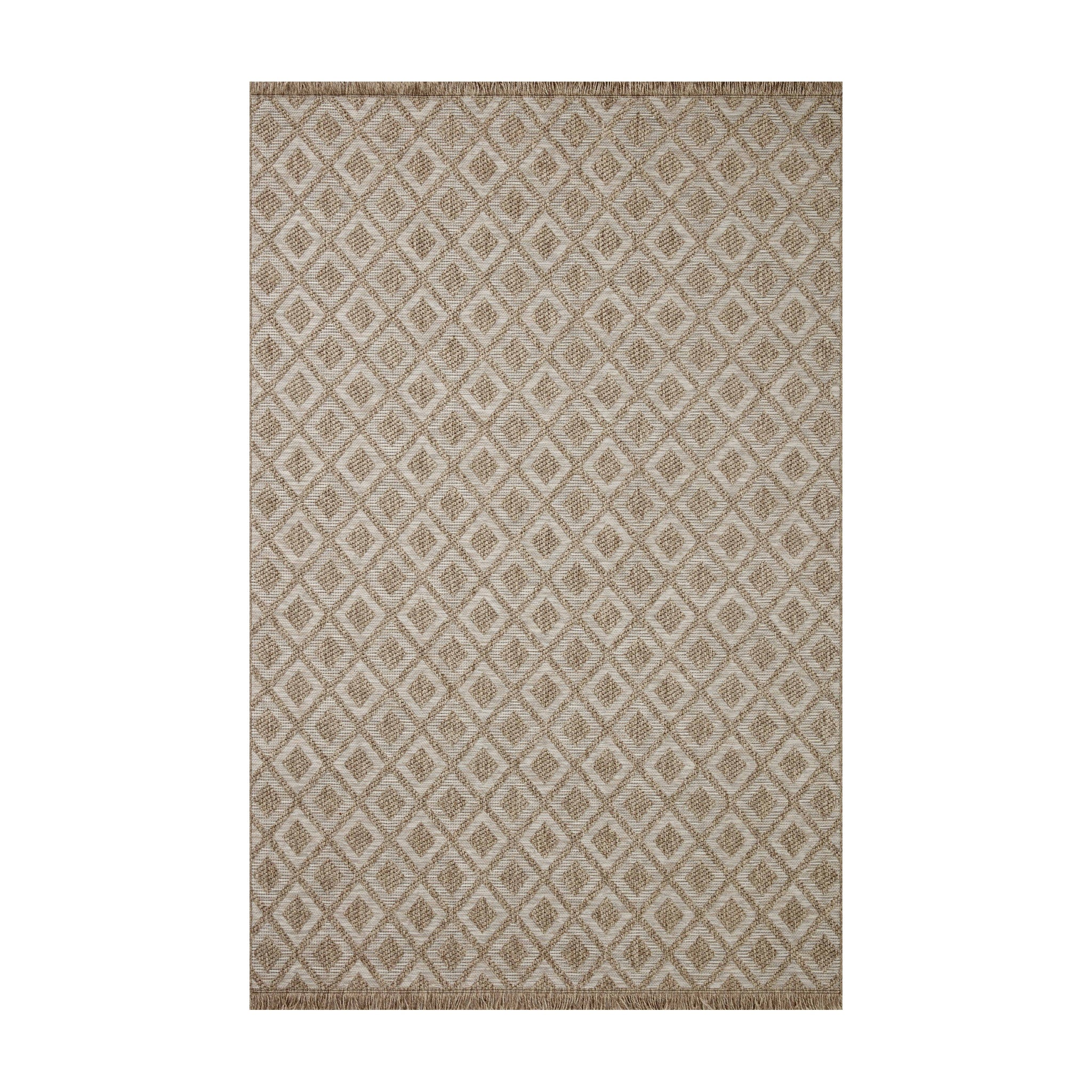 Loloi Dawn Natural Rug No.7 RUGS - synthetic Loloi 18" x 18"