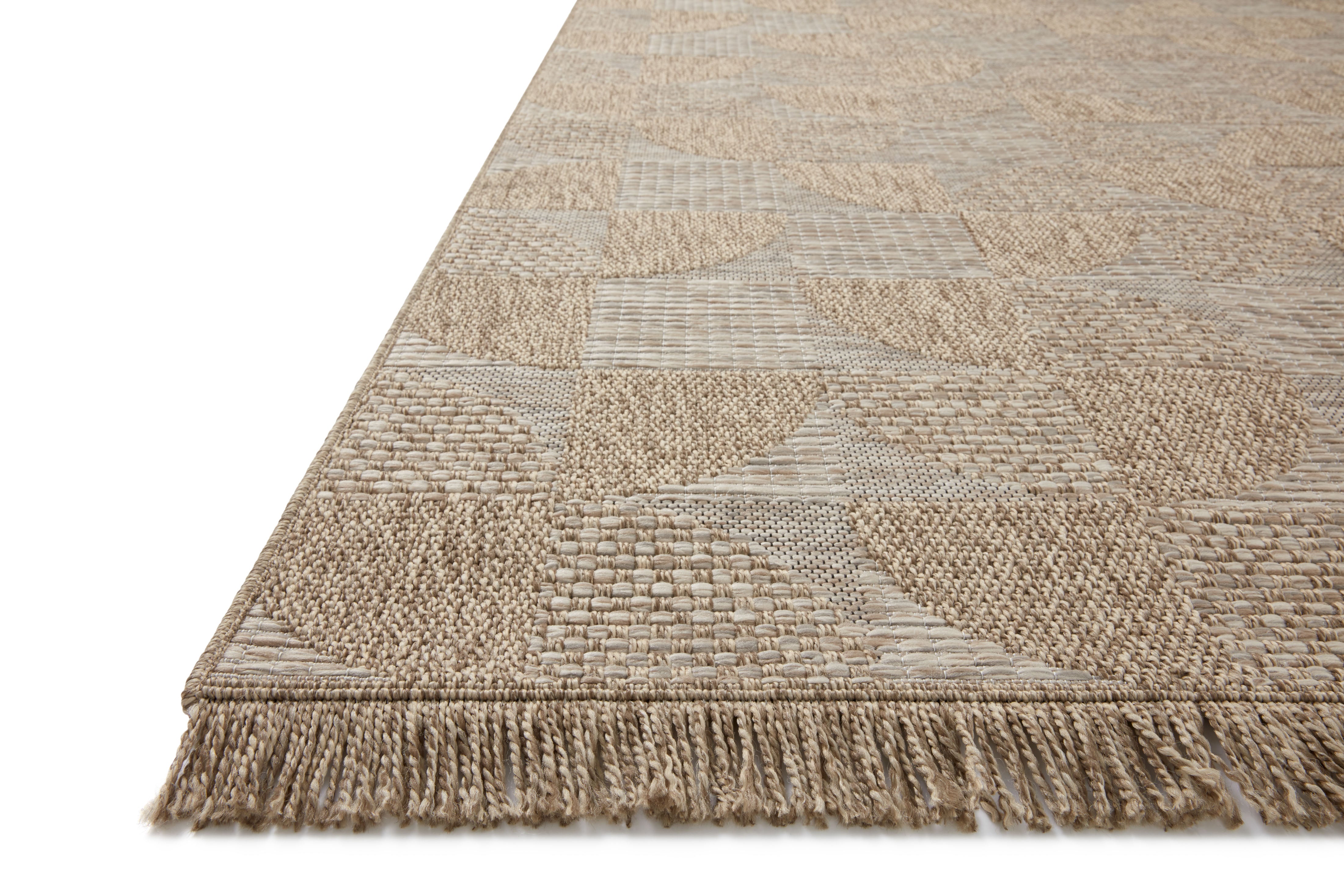 Loloi Dawn Natural Rug No.7 RUGS - synthetic Loloi 18" x 18"
