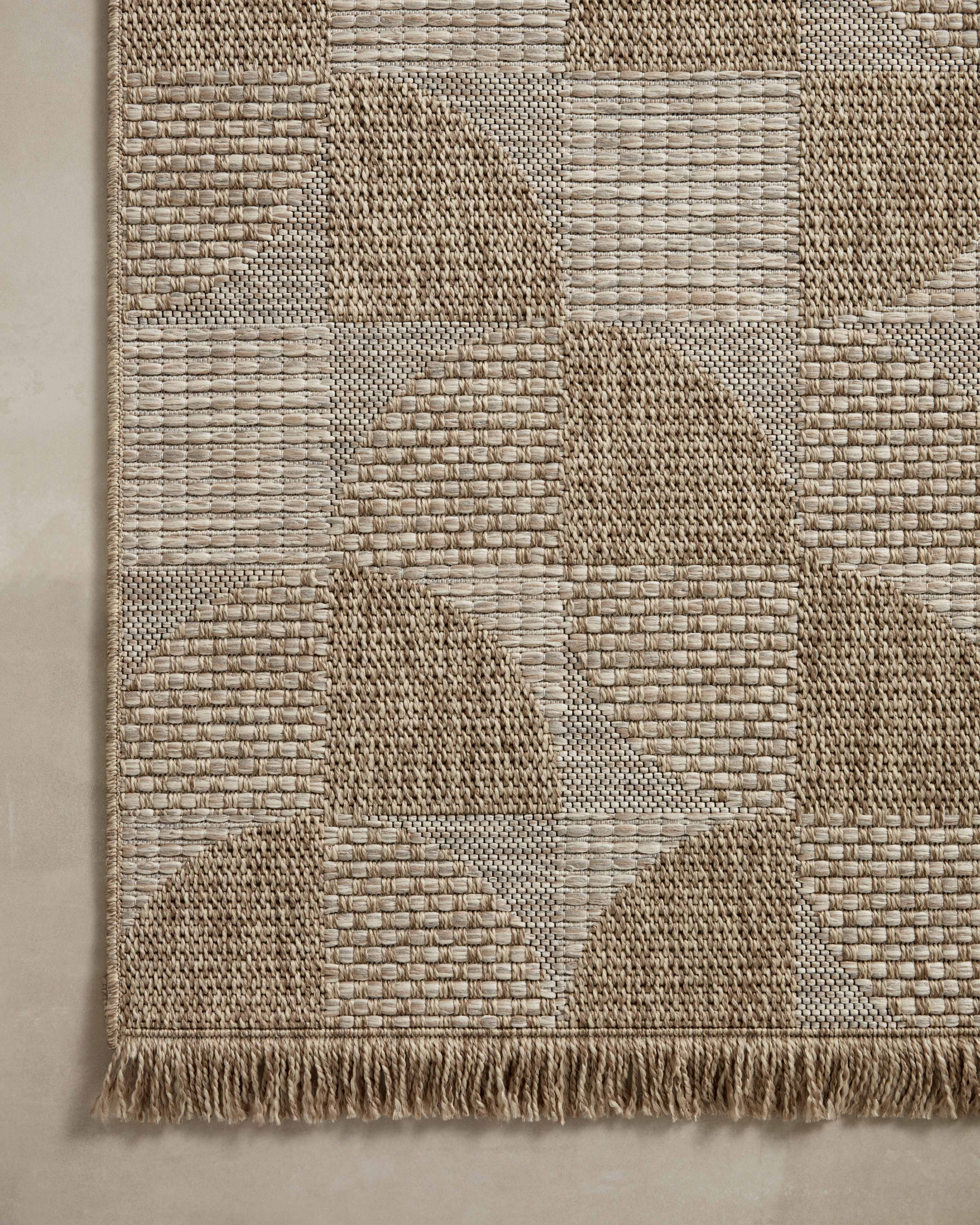 Loloi Dawn Natural Rug No.2 RUGS - synthetic Loloi 18" x 18"