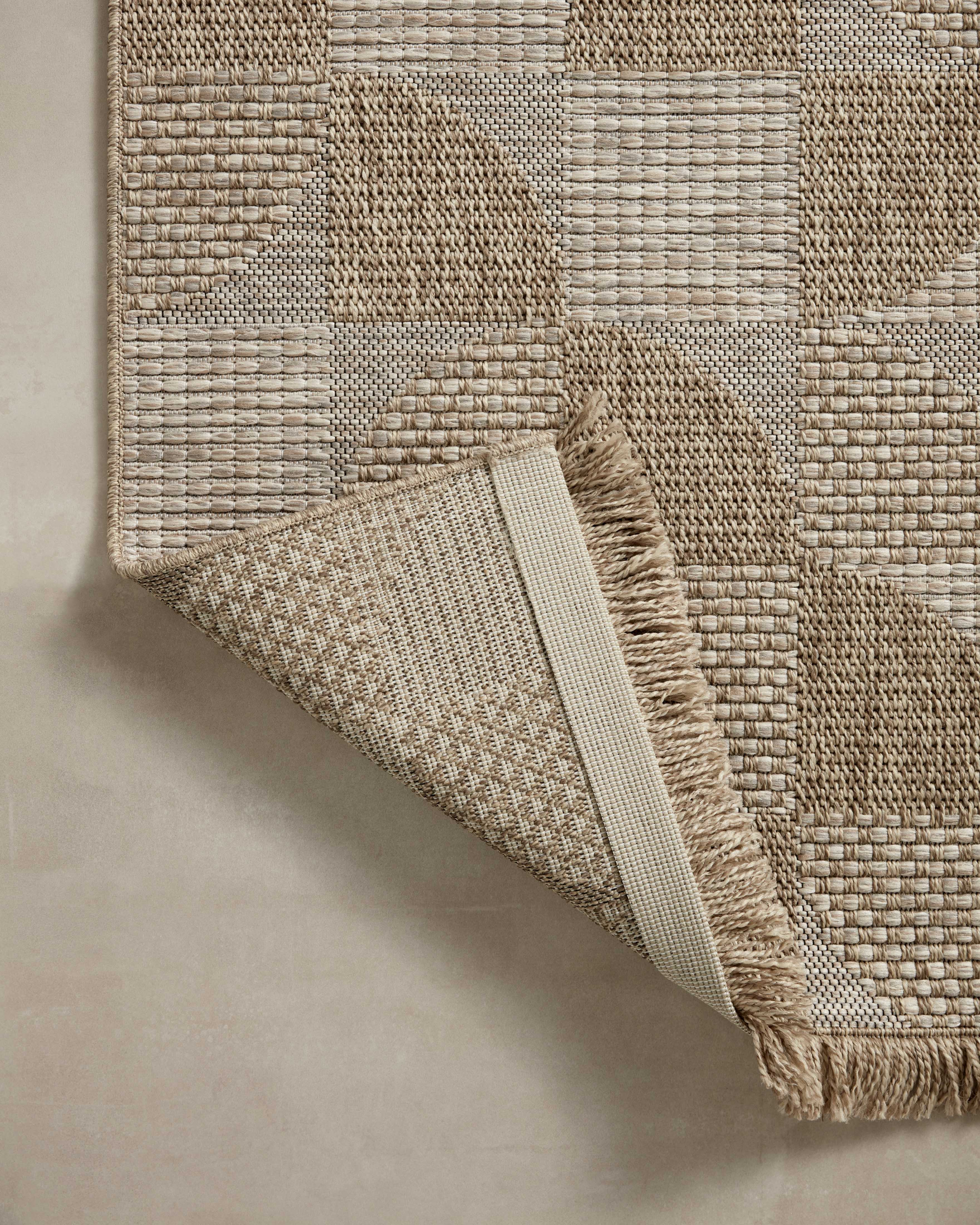 Loloi Dawn Natural Rug No.1 RUGS - synthetic Loloi 18" x 18"
