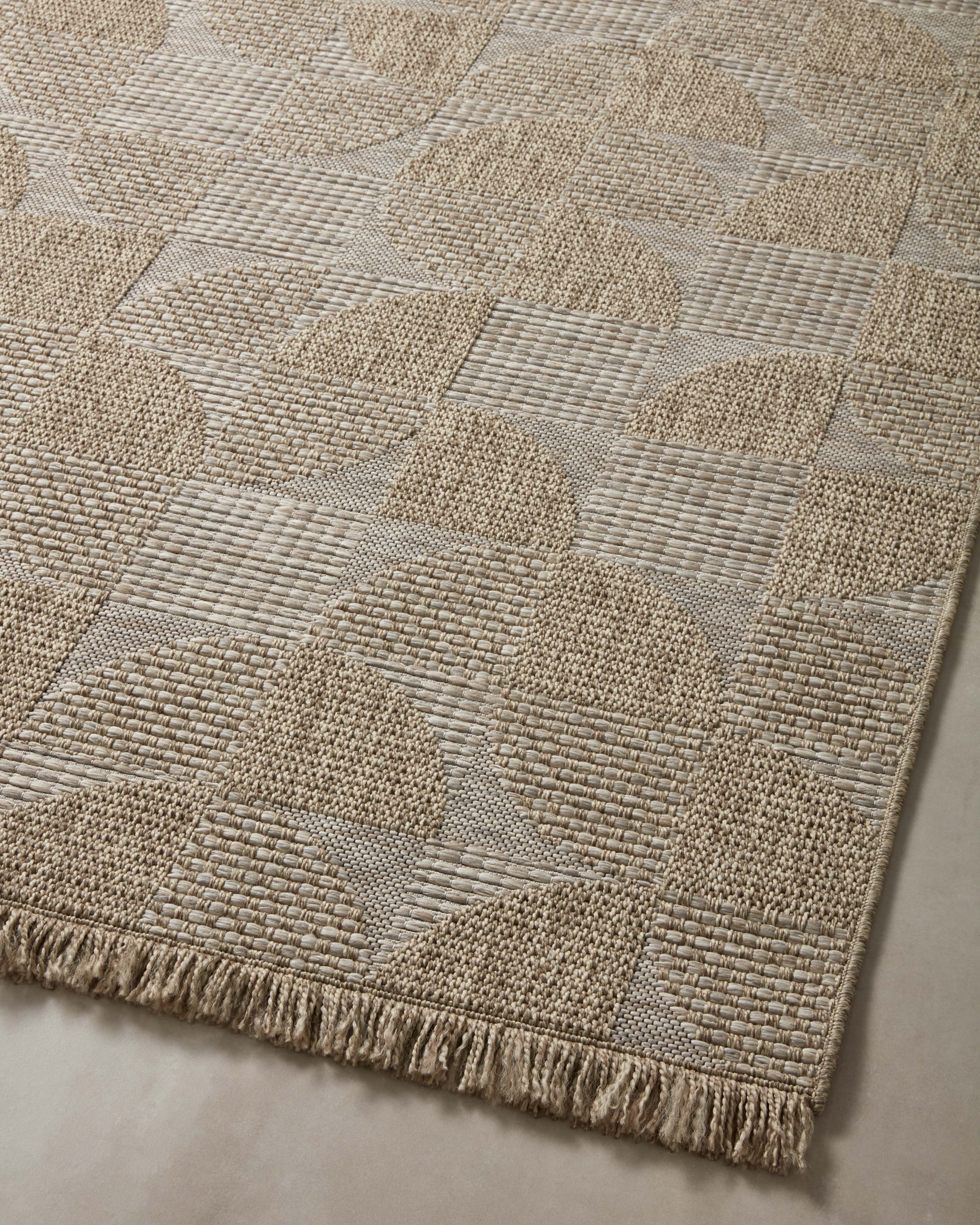 Loloi Dawn Natural Rug No.2 RUGS - synthetic Loloi 18" x 18"