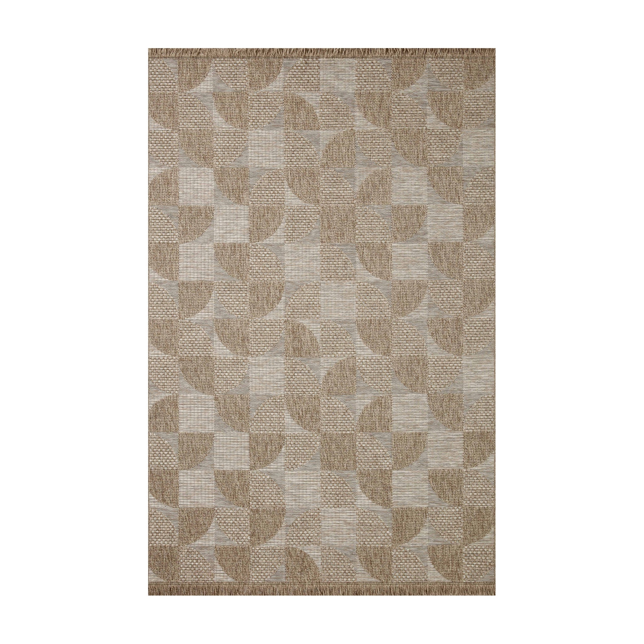 Loloi Dawn Natural Rug No.8 RUGS - synthetic Loloi 18" x 18"