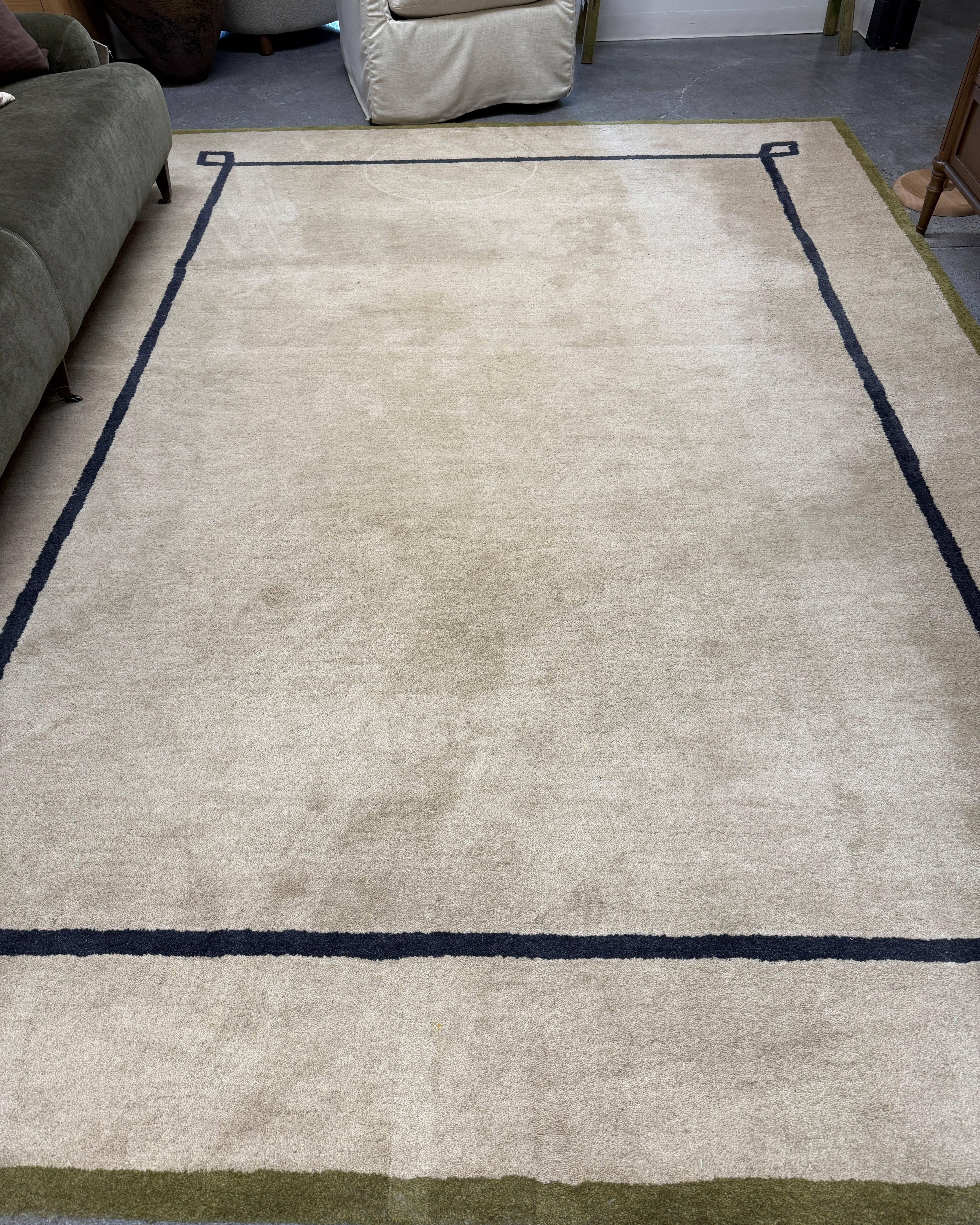 FLOOR MODEL - Nate Berkus Serge Bordered Wool Cozy Area Rug - 8'6" x 11'6" RUGS - floor model Dash & Albert