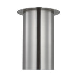 Archer Small Flush Mount LIGHTING - flush mount Visual Comfort Brushed Steel