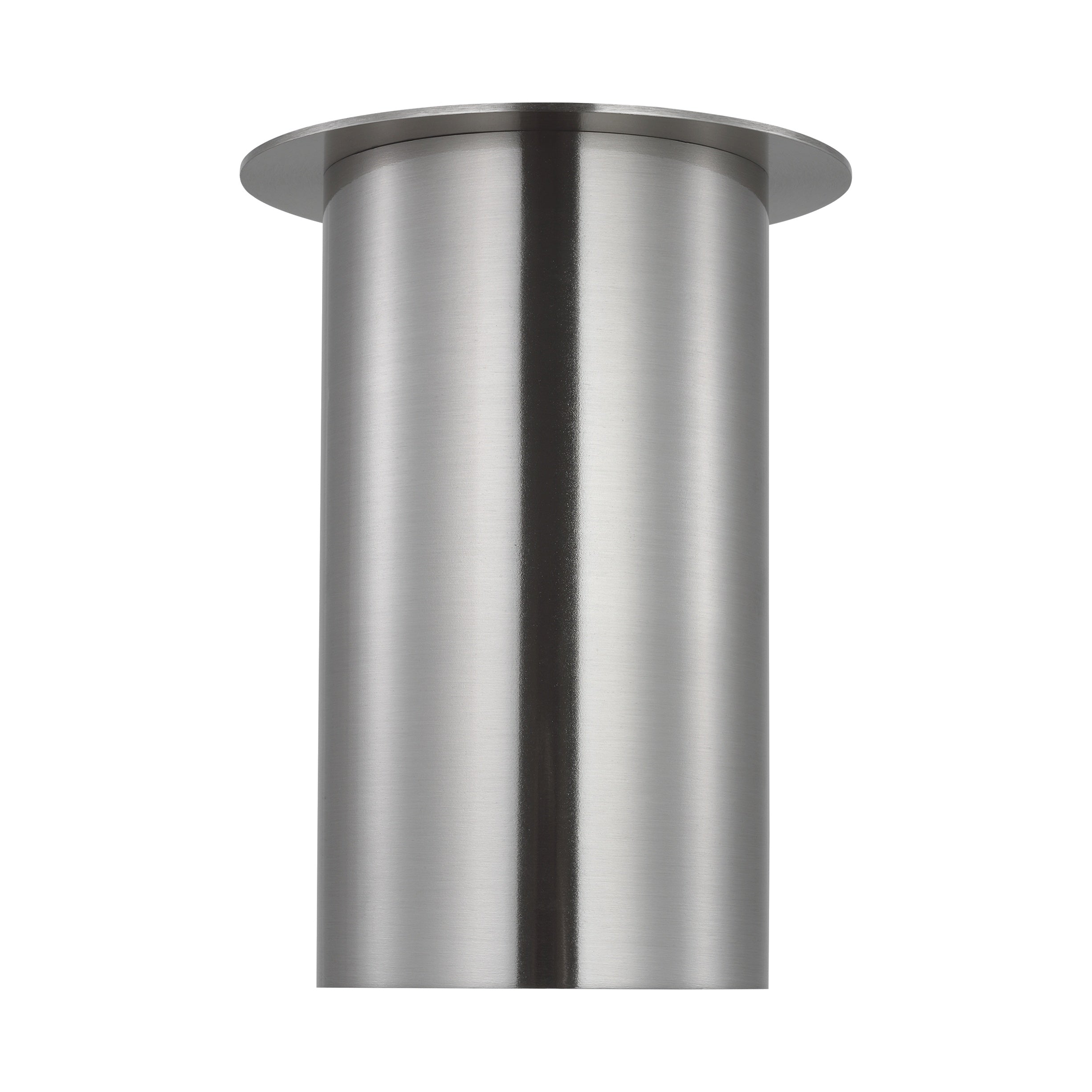 Archer Small Flush Mount LIGHTING - flush mount Visual Comfort Brushed Steel