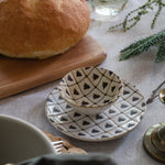 Stoneware Tree Pattern Plate - Rug & Weave