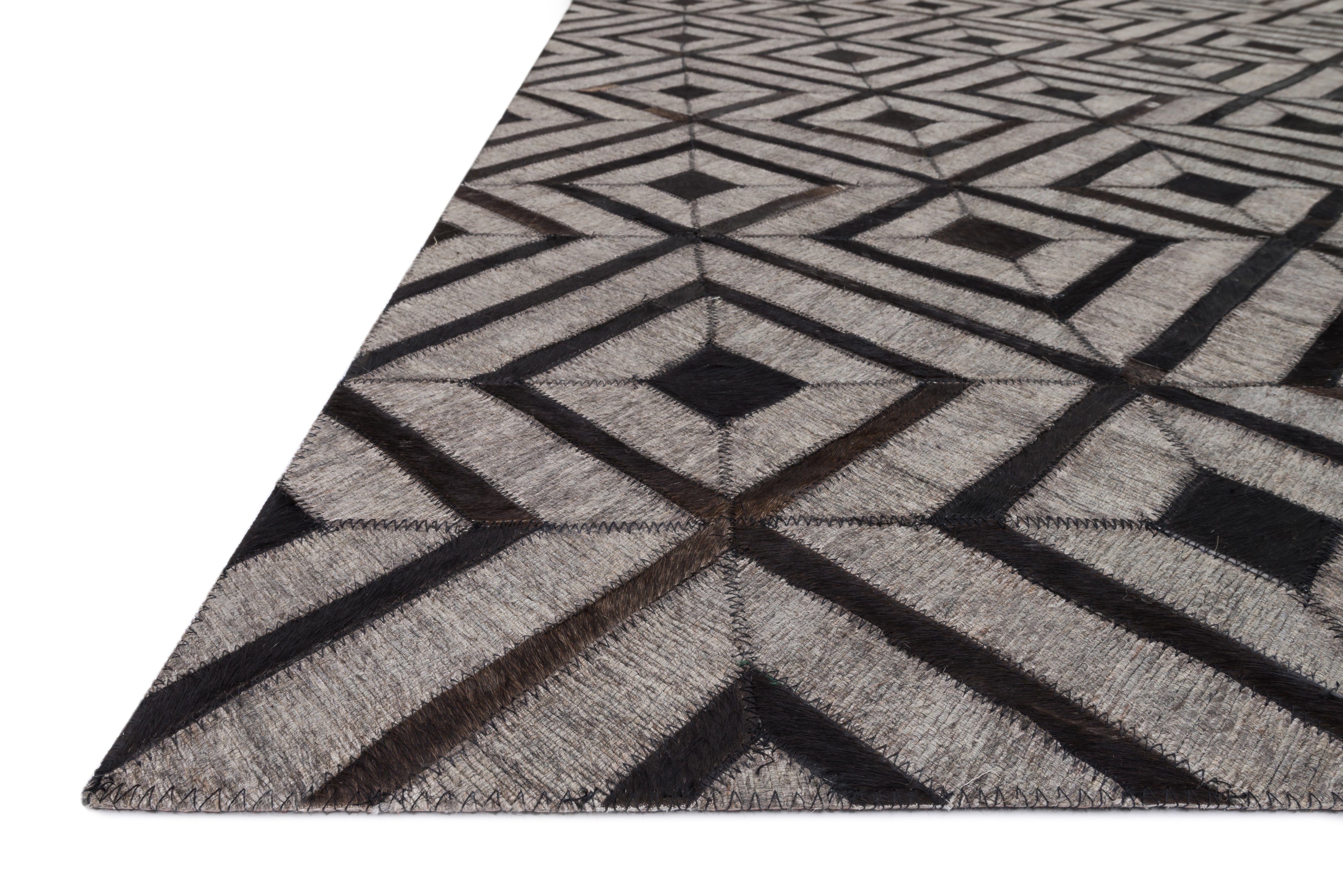 Loloi Dorado Beige / Expresso Rug RUGS - wool Loloi