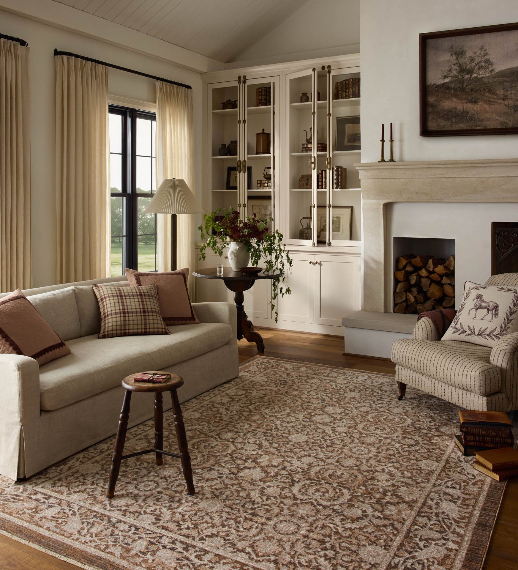 Chris Loves Julia x Loloi Doris Tobacco / Ivory Rug - Rug & Weave
