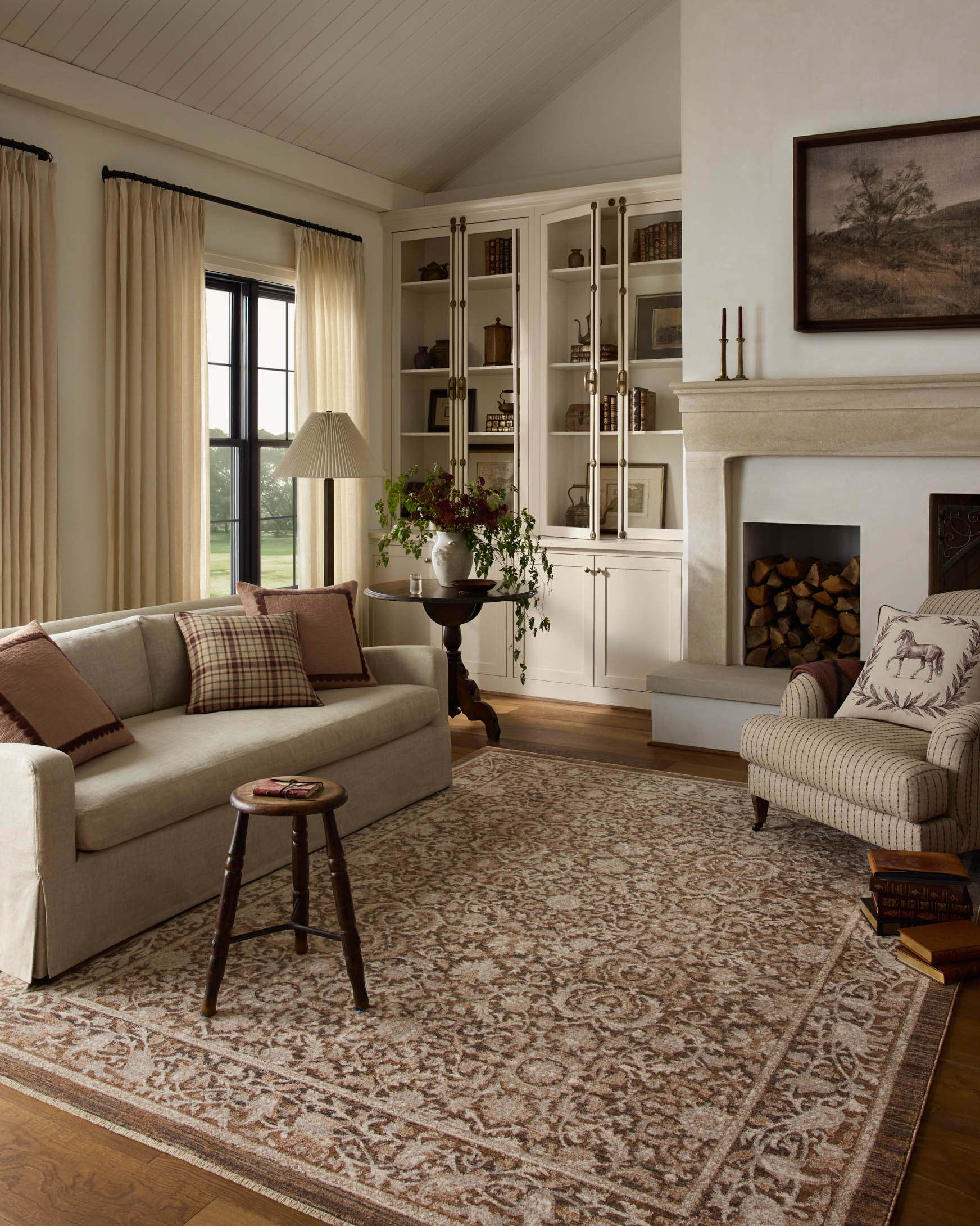 Chris Loves Julia x Loloi Doris Tobacco / Ivory Rug - Rug & Weave