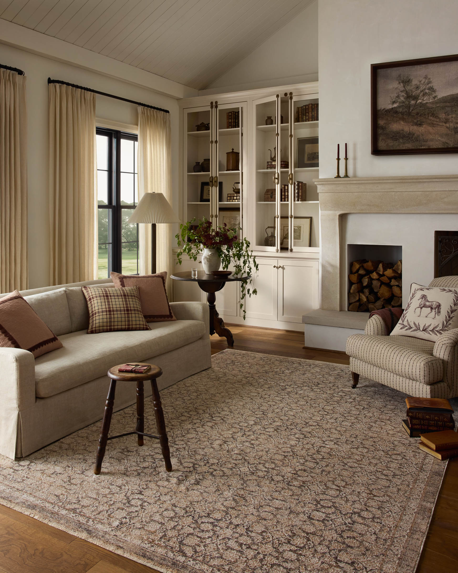 Chris Loves Julia x Loloi Doris Mushroom / Natural Rug - Rug & Weave