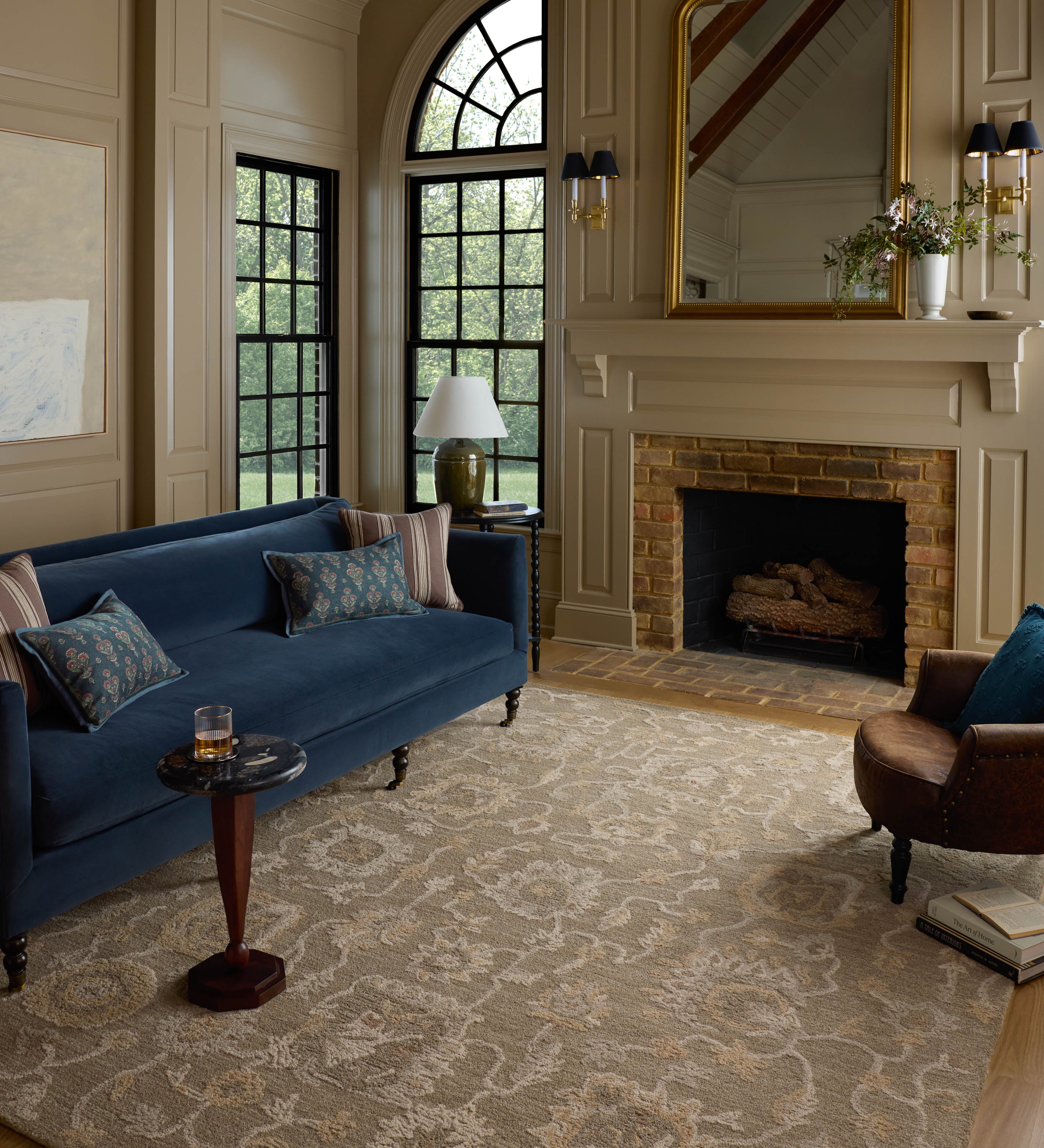 Chris Loves Julia x Loloi Dorothea Oak / Natural Rug RUGS - wool Loloi