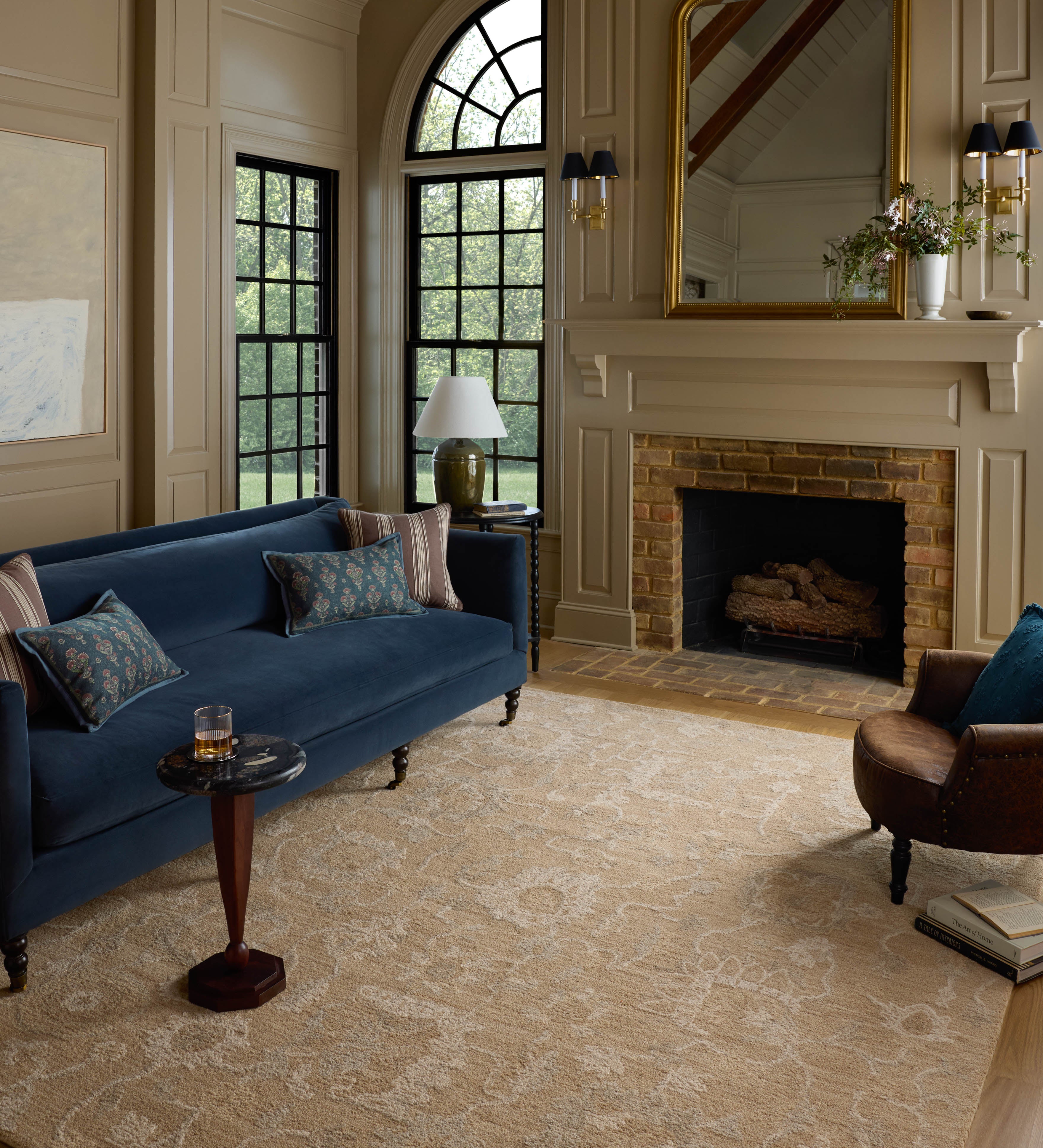 Chris Loves Julia x Loloi Dorothea Sand / Pebble Rug RUGS - wool Loloi