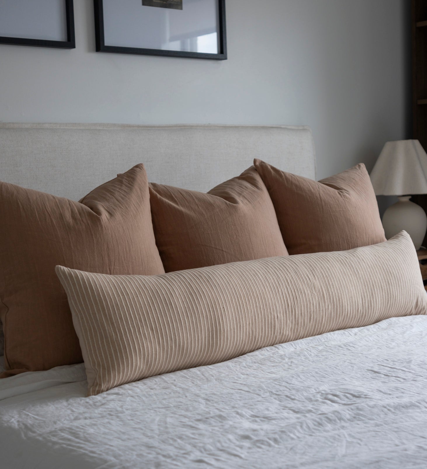 Louis Long Lumbar Pillow Cover 1 - PILLOWS - Thai - neutral Rug & Weave Pillows