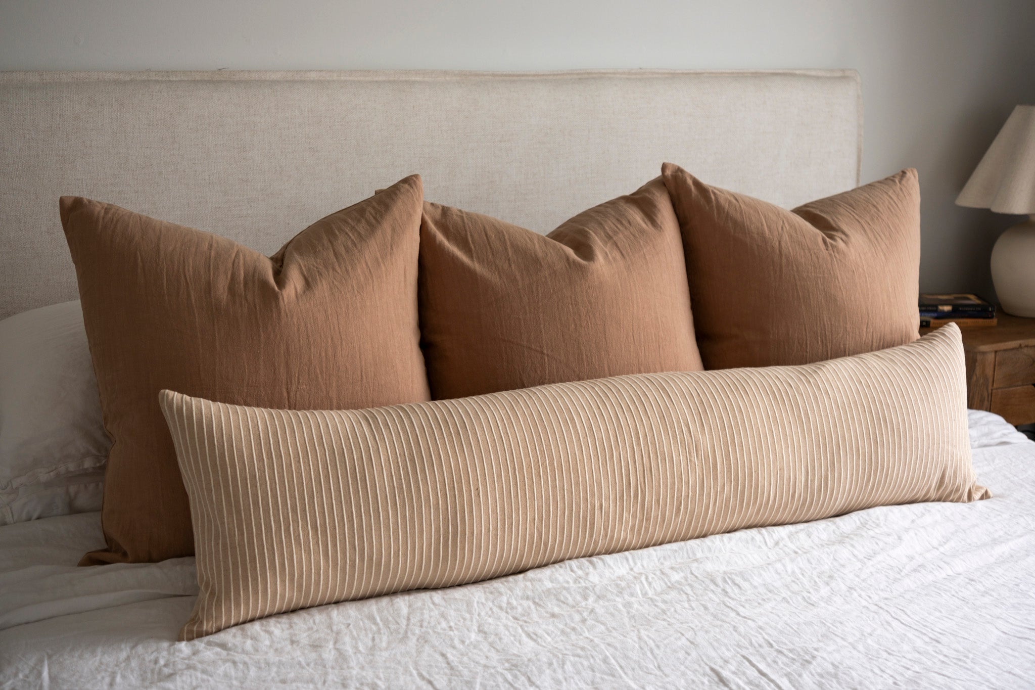 Louis Long Lumbar Pillow Cover 1 - PILLOWS - Thai - neutral Rug & Weave Pillows