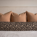 Mica Long Lumbar Pillow Cover 1 - PILLOWS - block print - neutral Rug & Weave Pillows