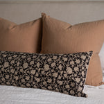 Mica Long Lumbar Pillow Cover 1 - PILLOWS - block print - neutral Rug & Weave Pillows