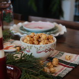 Stoneware Bowl with Bow Edge CHRISTMAS 2025 Creative Co-op (DYA)