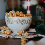 Stoneware Bowl with Bow Edge CHRISTMAS 2025 Creative Co-op (DYA)