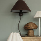 Burgundy Wave Table Lamp