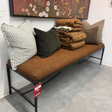 FLOOR MODEL - Jade Accent Bench - Wayfarer Sienna