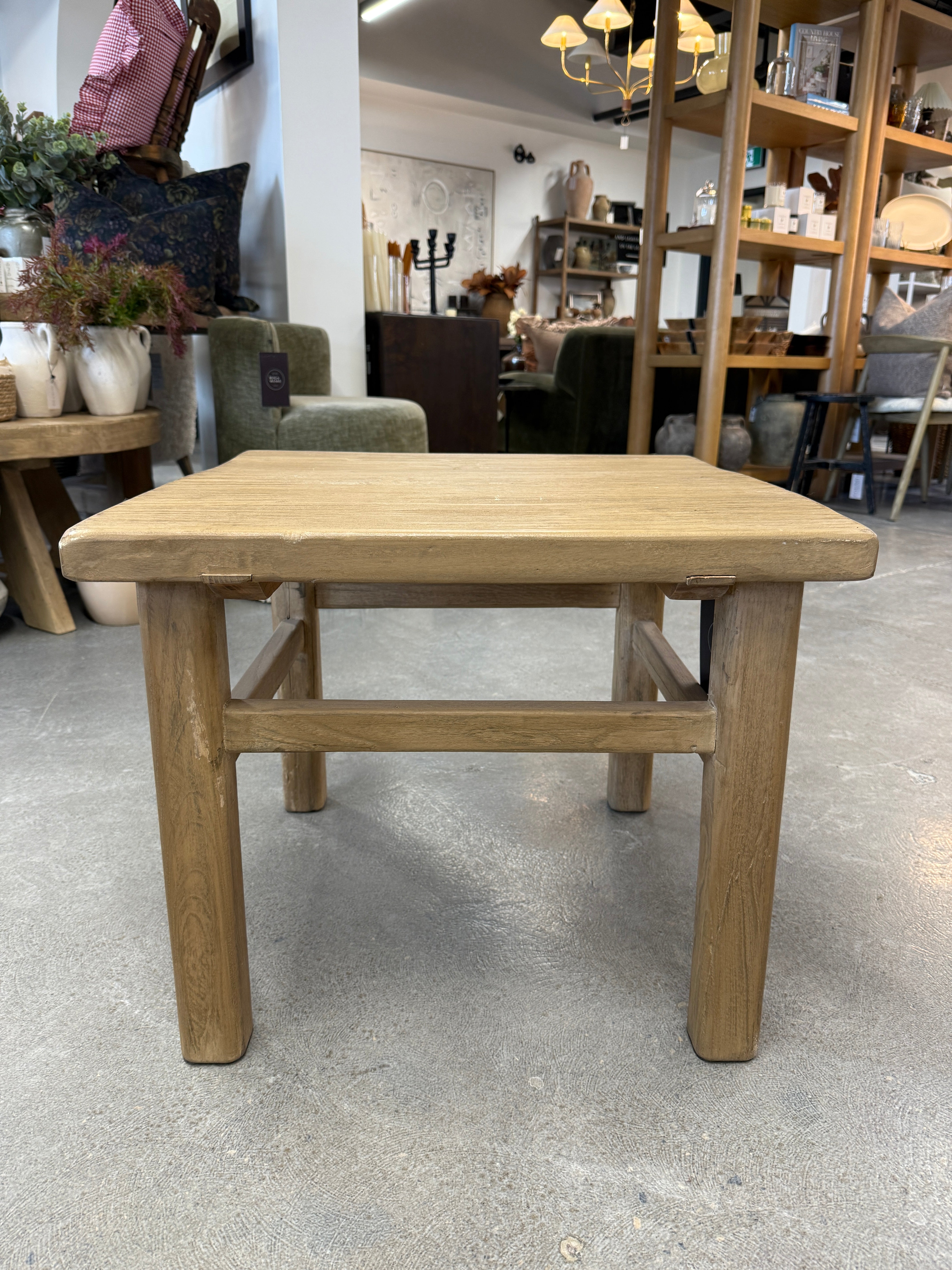 IN STORE - Drew Reclaimed Wood Side Table IN STORE-Hauer Hauer Market