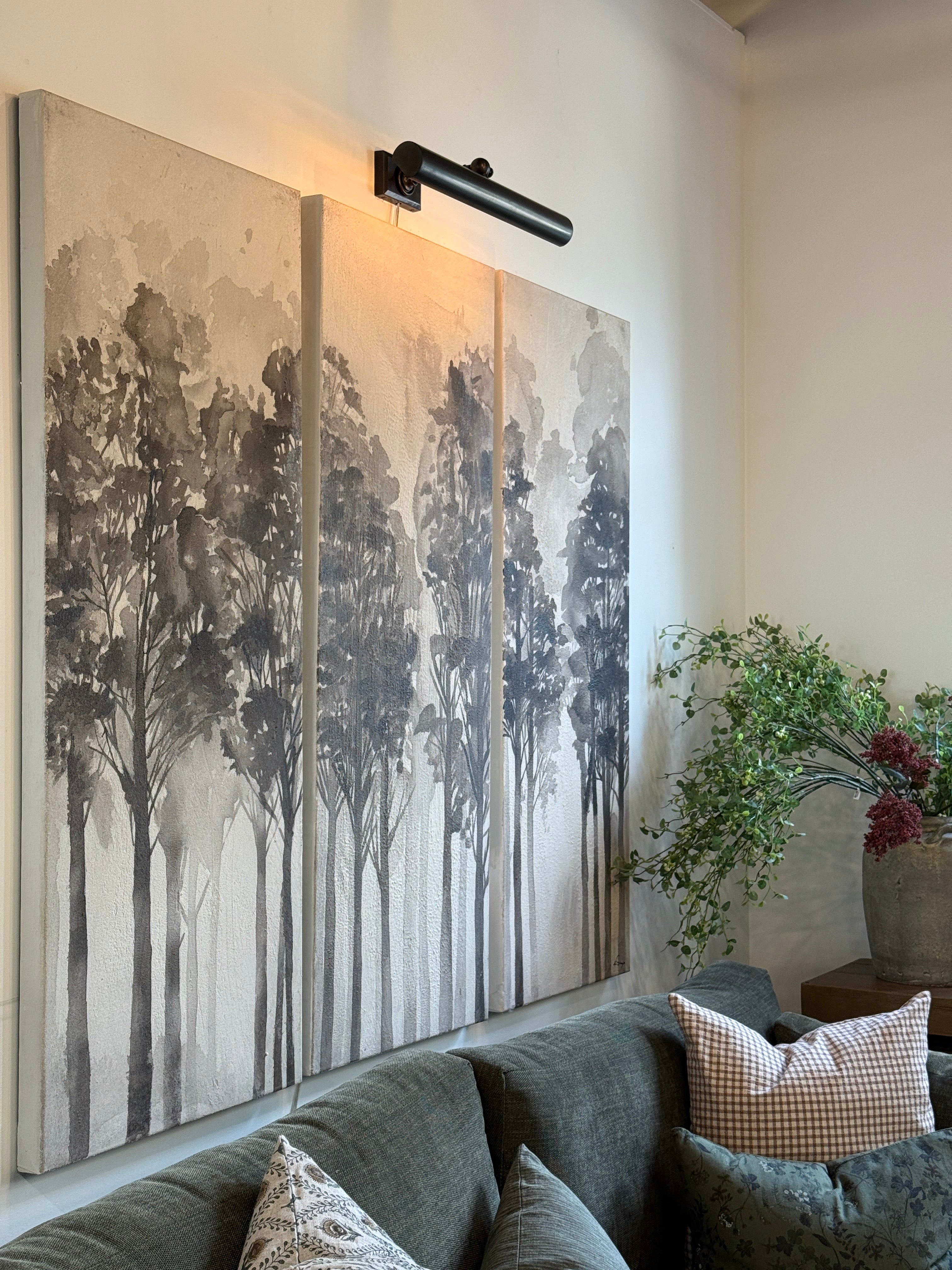 FLOOR MODEL - "Woodland Calm" Canvas Trio ARTWORK - in store Renwil