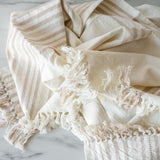 Sandy Stripe Throw Blanket - Rug & Weave