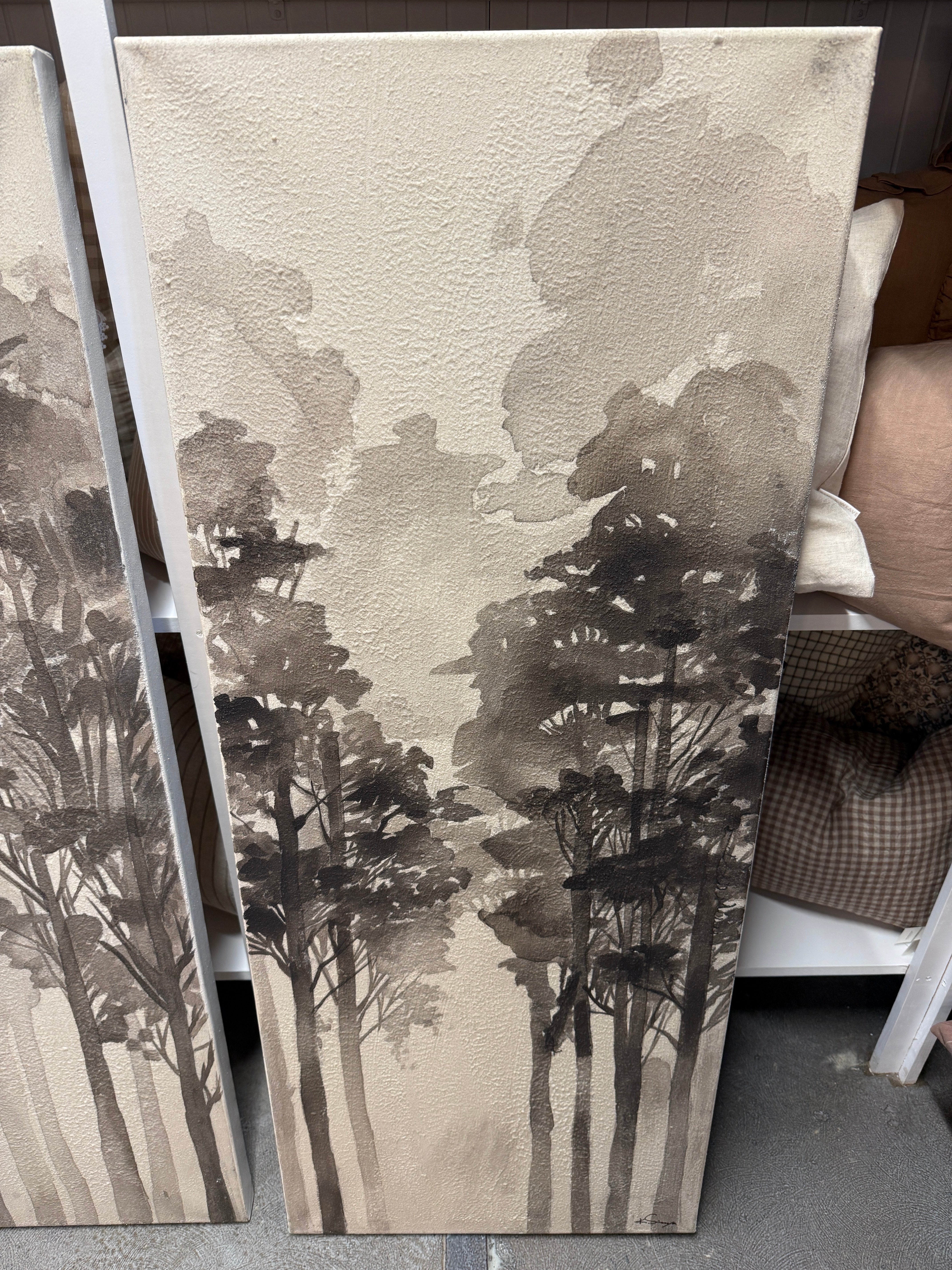 FLOOR MODEL - "Woodland Calm" Framed Canvas Set ARTWORK - in store Renwil