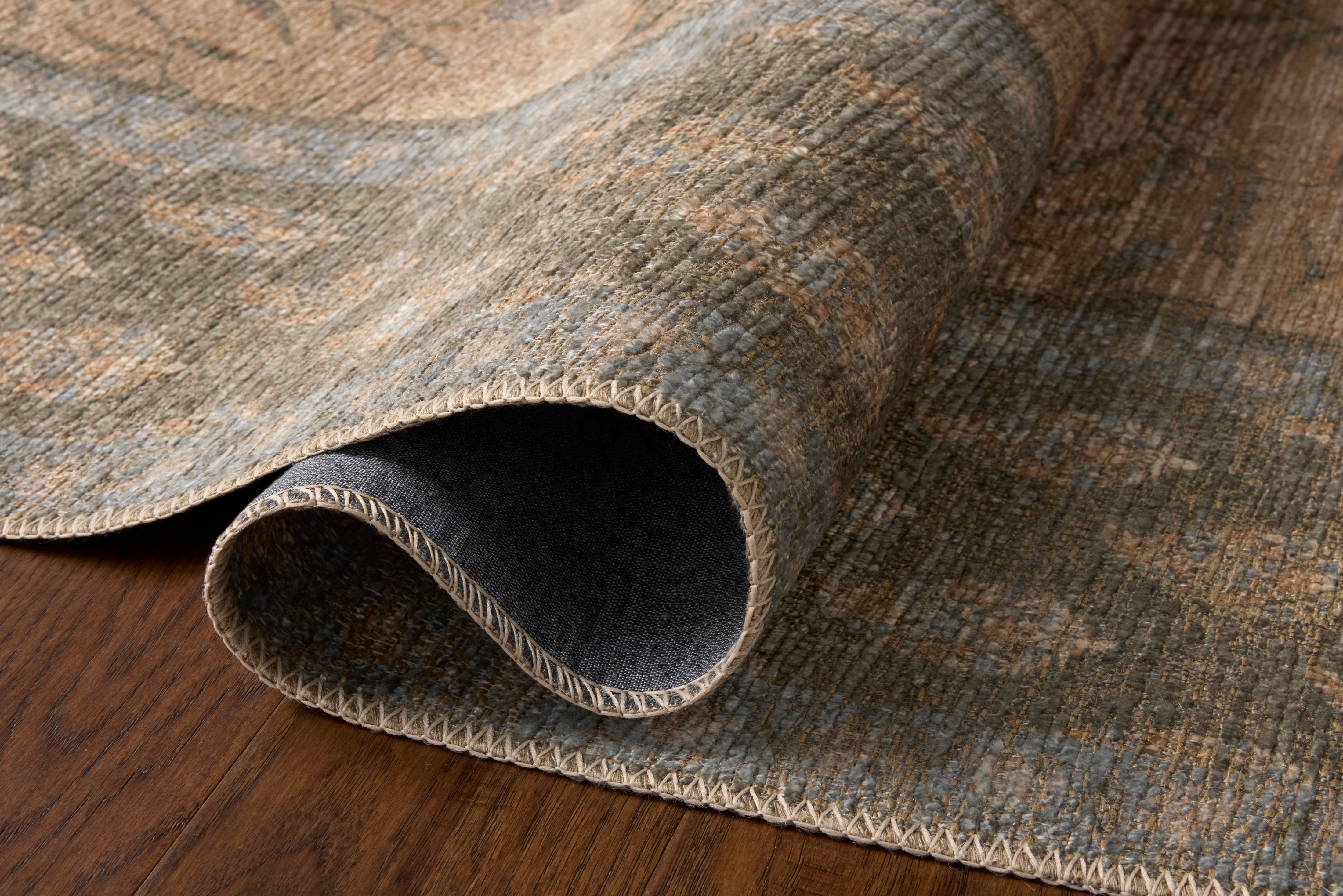 Rifle Paper Co. x Loloi Edinburgh Sand / Green Rug RUGS - jute Loloi 18" x 18"