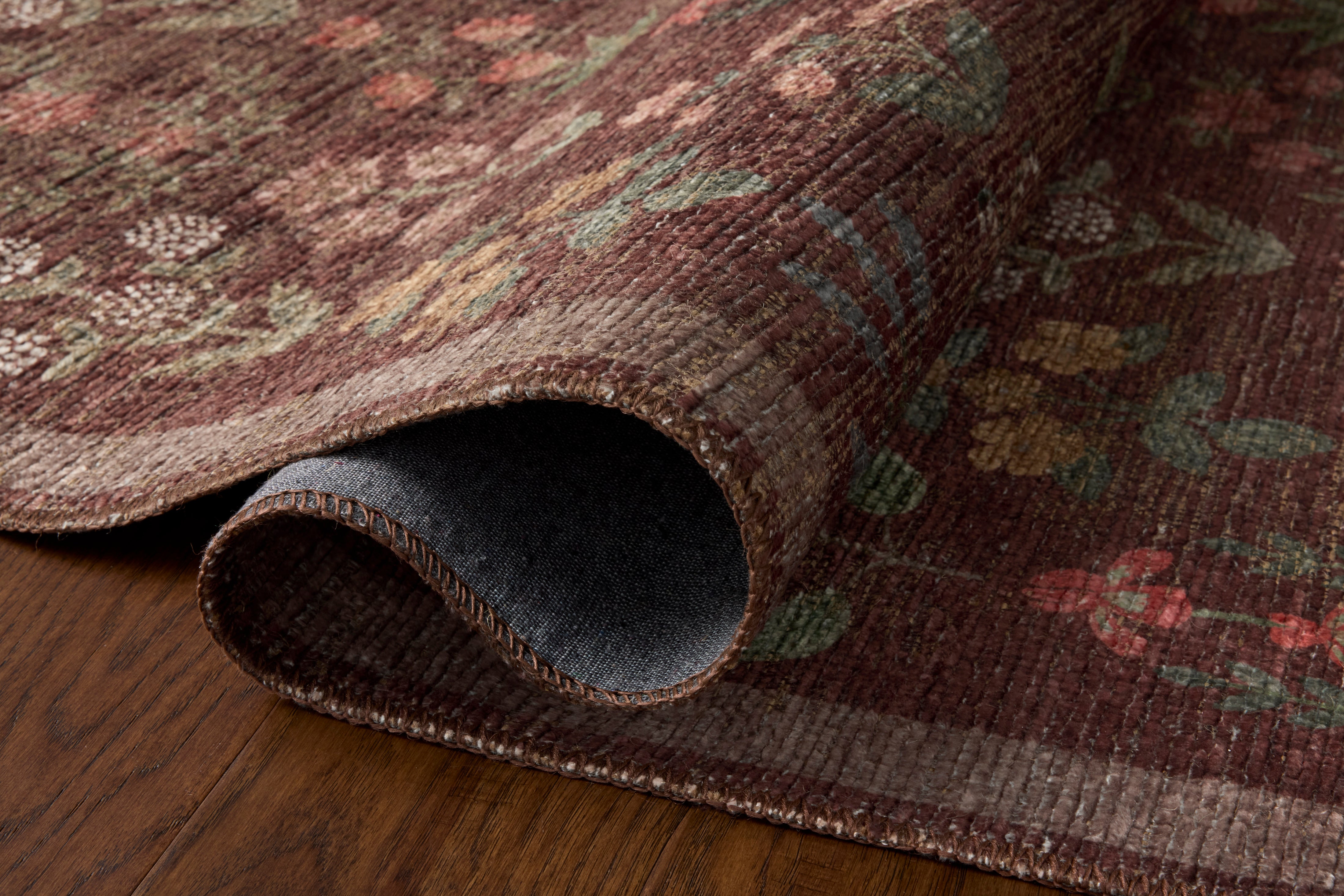 Rifle Paper Co. x Loloi Edinburgh Merlot / Multi Rug RUGS - jute Loloi 18" x 18"