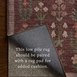 Rifle Paper Co. x Loloi Edinburgh Merlot / Multi Rug RUGS - jute Loloi 18" x 18"