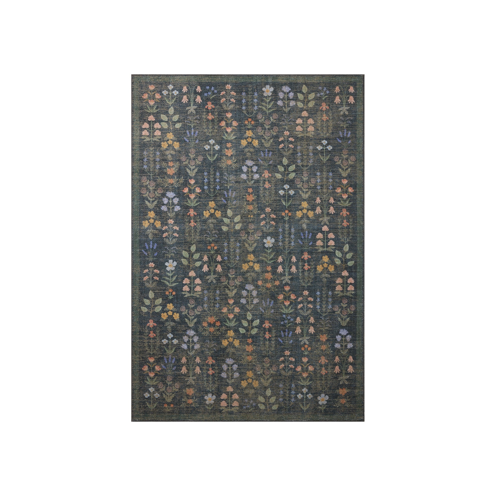 Rifle Paper Co. x Loloi Edinburgh Navy / Multi Rug RUGS - jute Loloi 18" x 18"