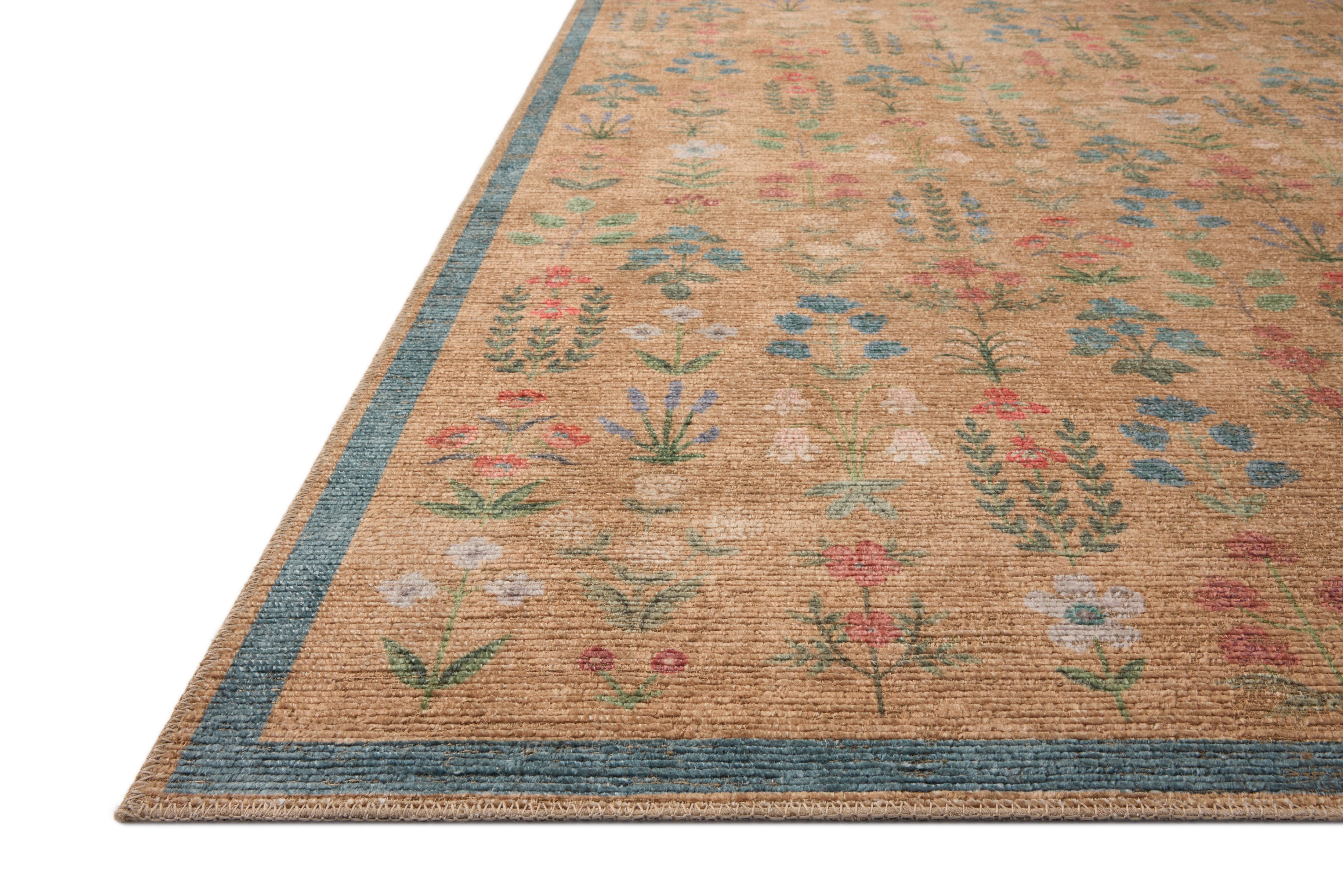 Rifle Paper Co. x Loloi Edinburgh Wheat / Multi Rug RUGS - jute Loloi 18" x 18"