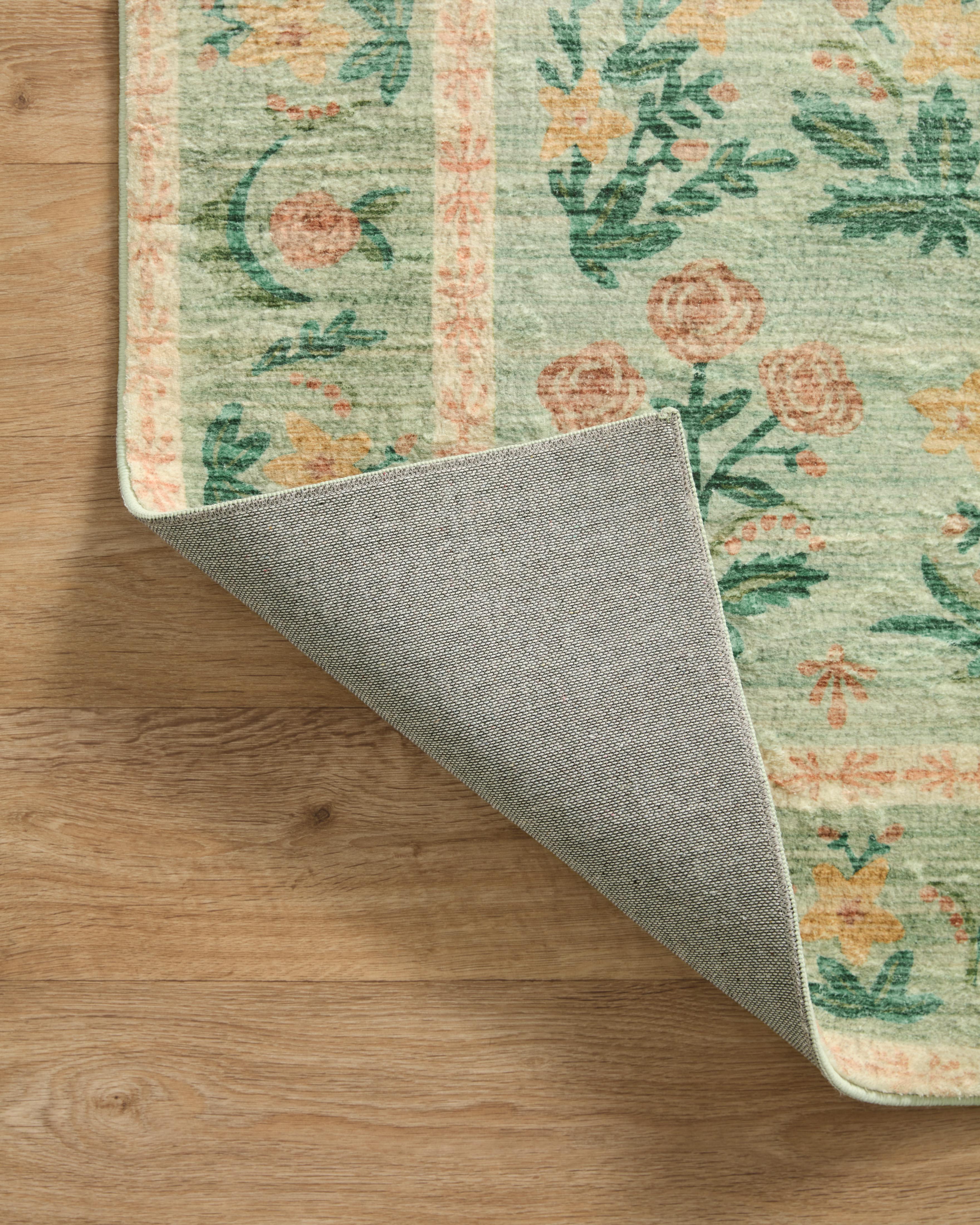 Rifle Paper Co. X Loloi/ Eden Mughal Rose Moss Rug 0-RUGS-patterned Loloi
