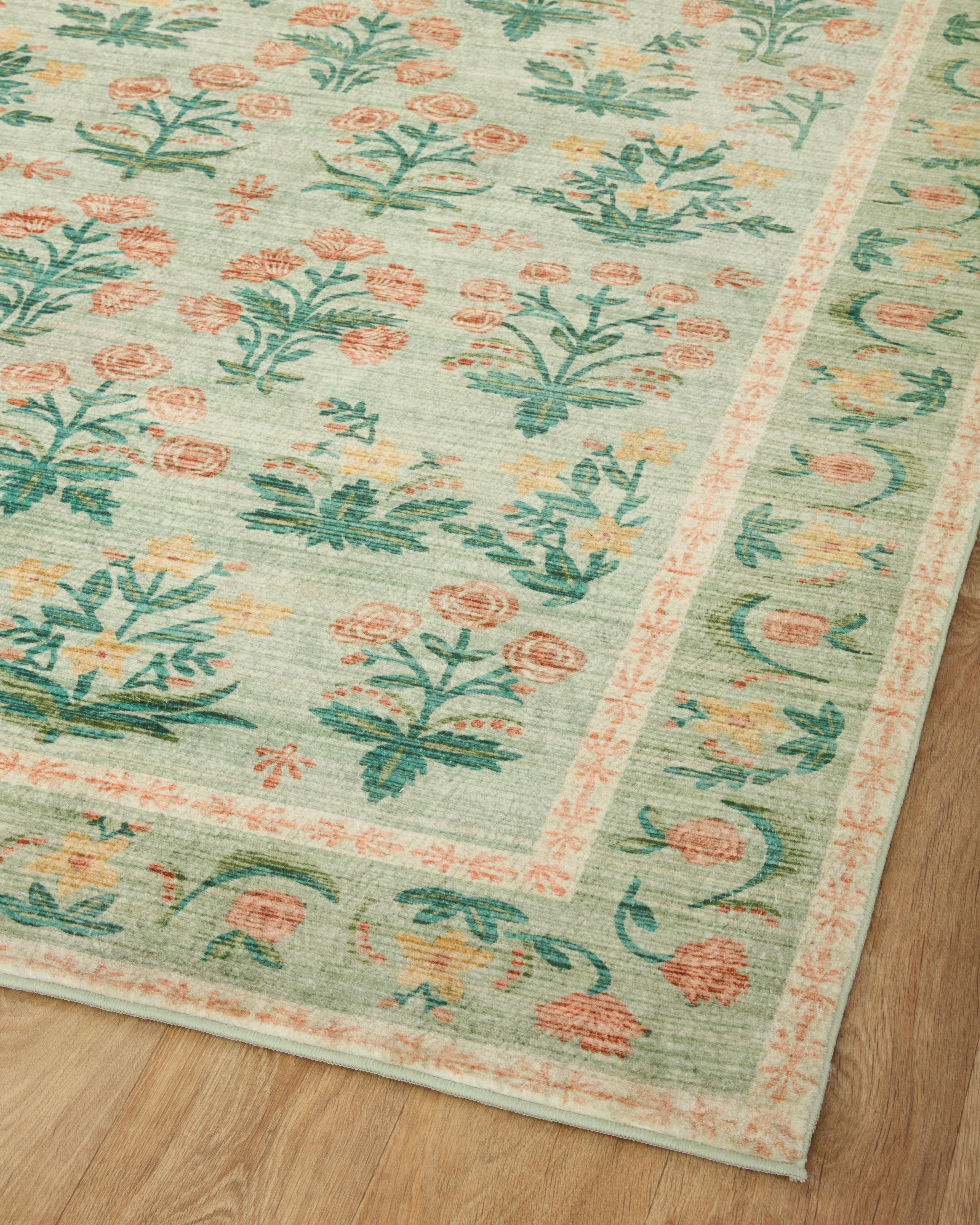 Rifle Paper Co. X Loloi/ Eden Mughal Rose Blush Rug 0-RUGS-patterned Loloi
