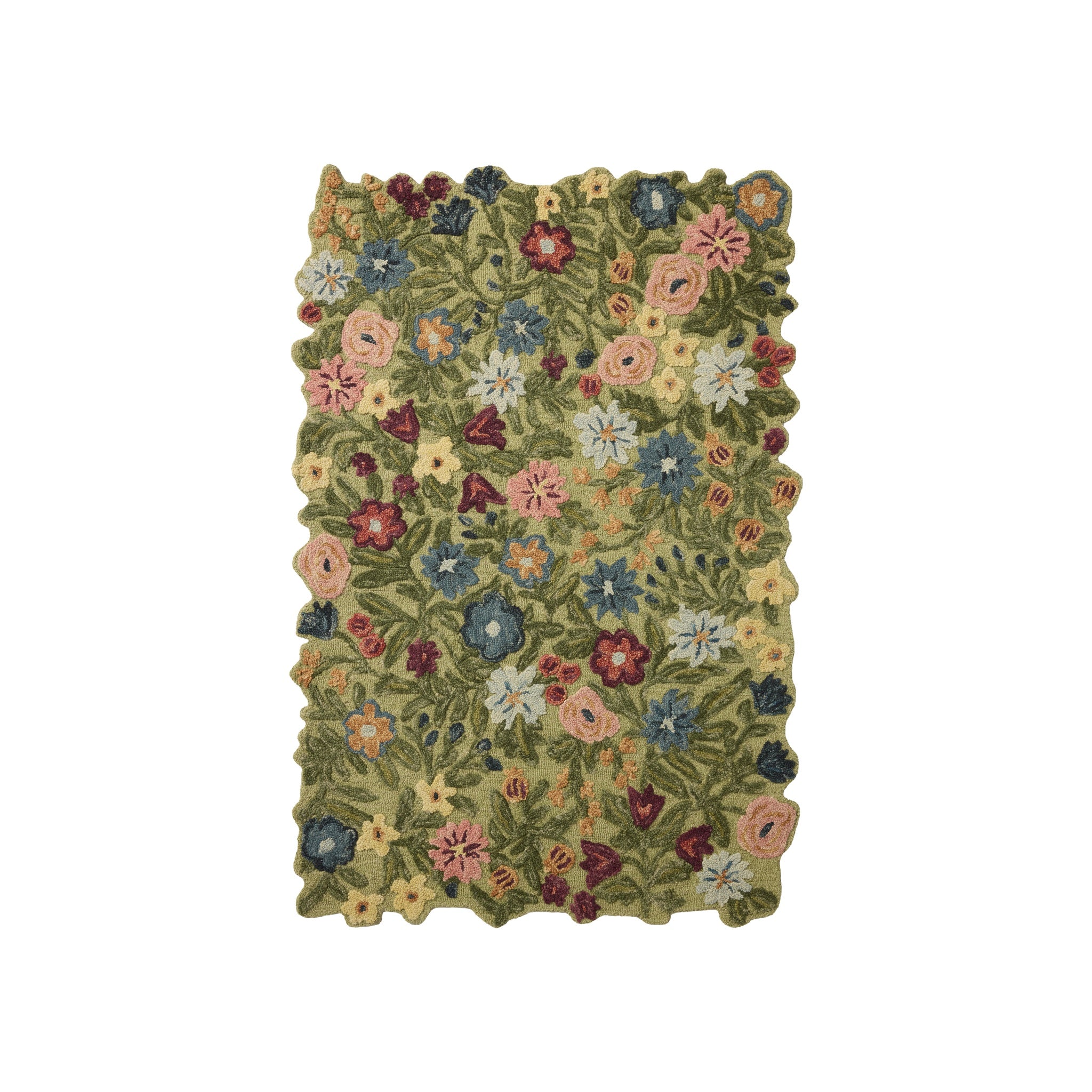 Rifle Paper Co. x Loloi Edith Green / Multi Rug RUGS - wool Loloi 18" x 18"