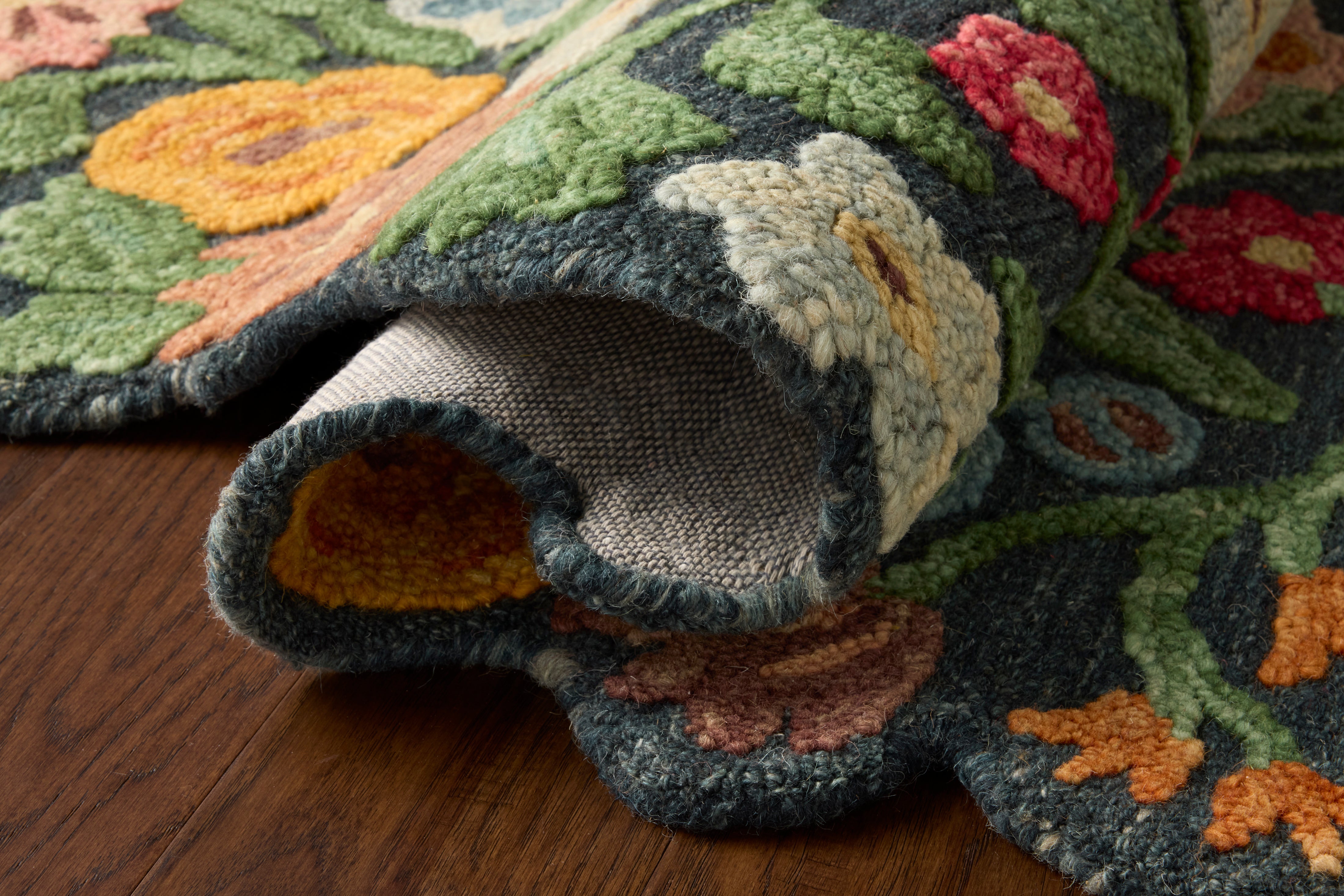 Rifle Paper Co. x Loloi Edith Navy / Multi Rug RUGS - wool Loloi
