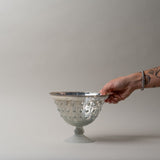 Holiday Gifting Bundle | Plush Throw, Travertine Jar with Lid & Footed Glass Bowl Rug and Weave