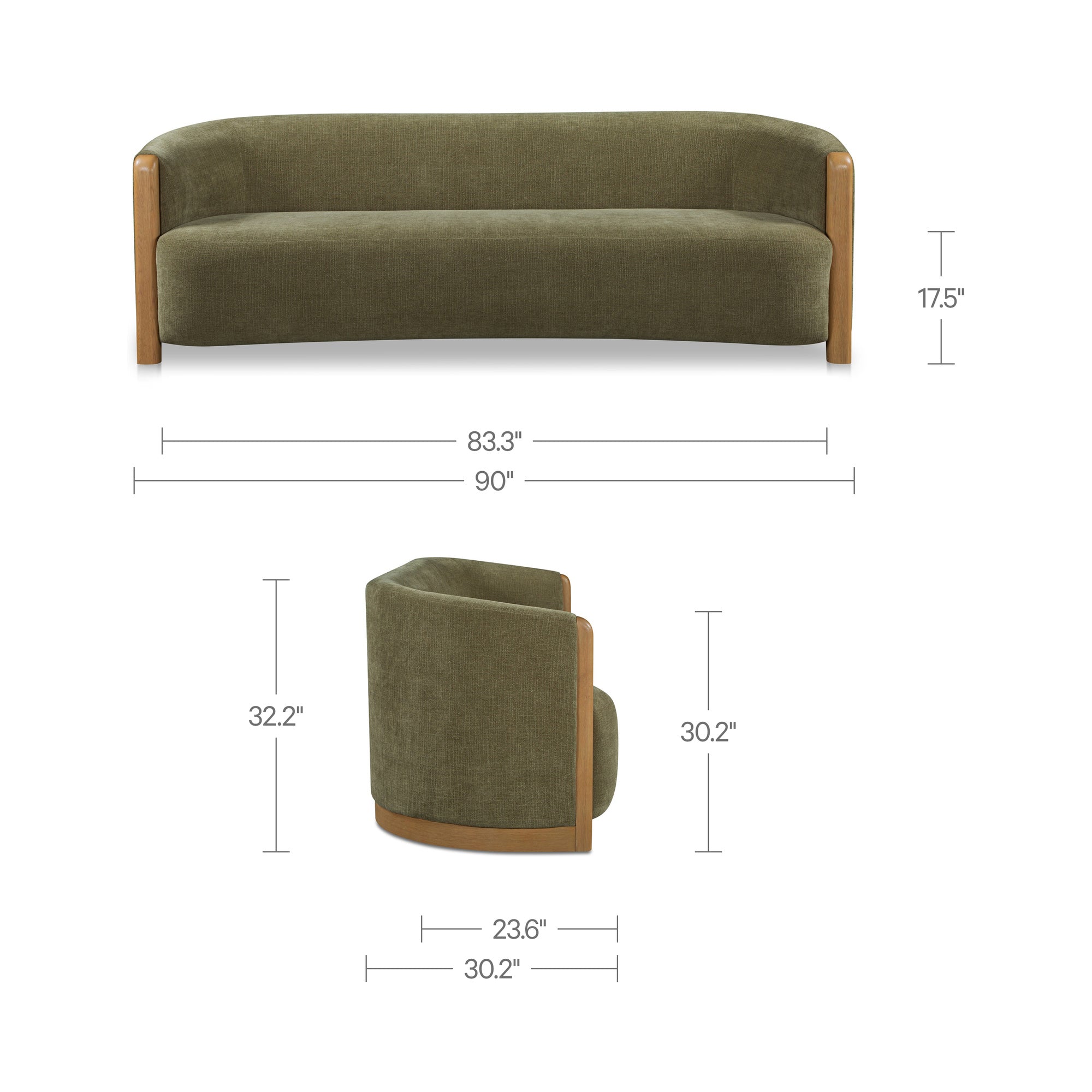 Anya Sofa FURNITURE - sofa Moe's Furniture