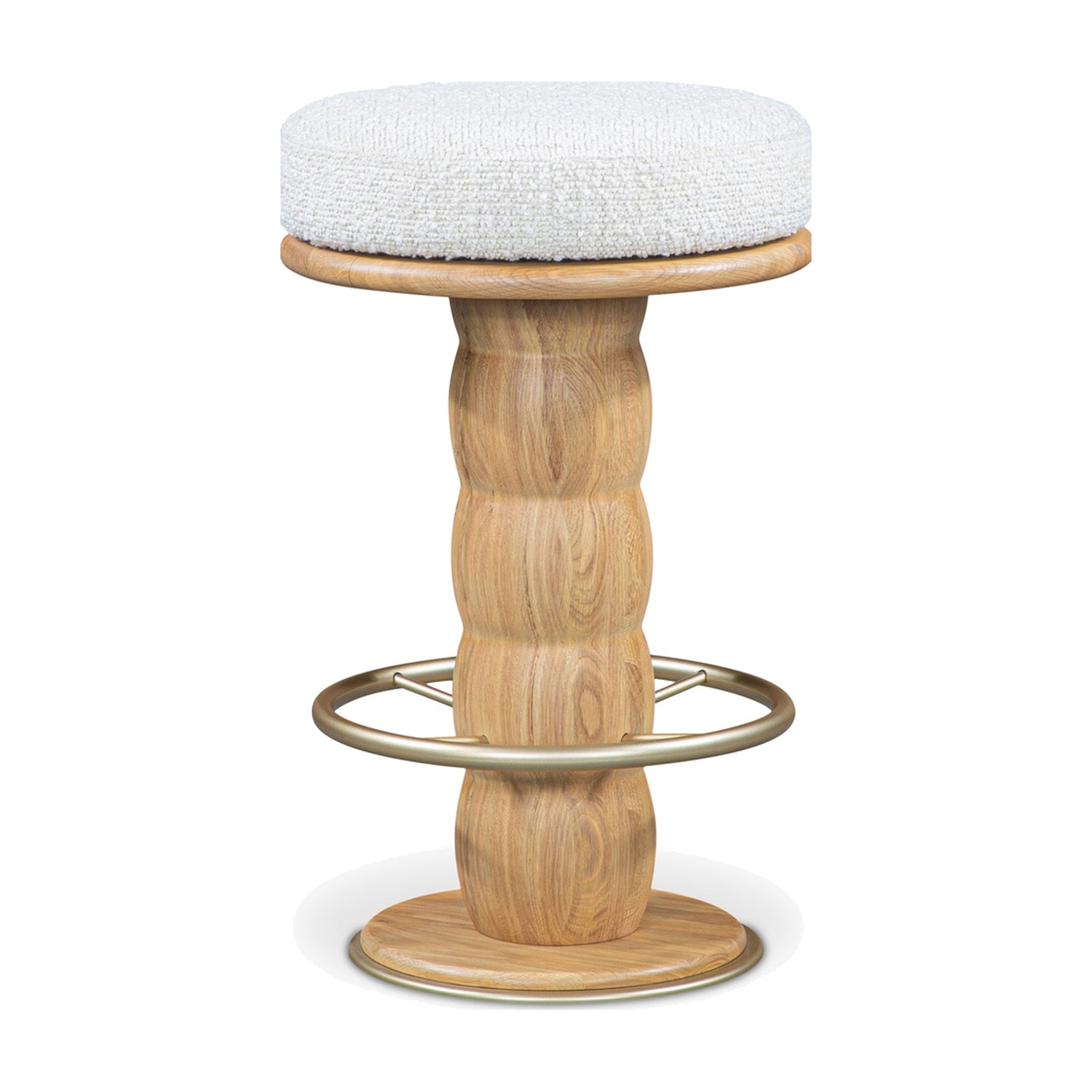 Nio Swivel Counter Stool FURNITURE - counter stool Moe's Furniture White
