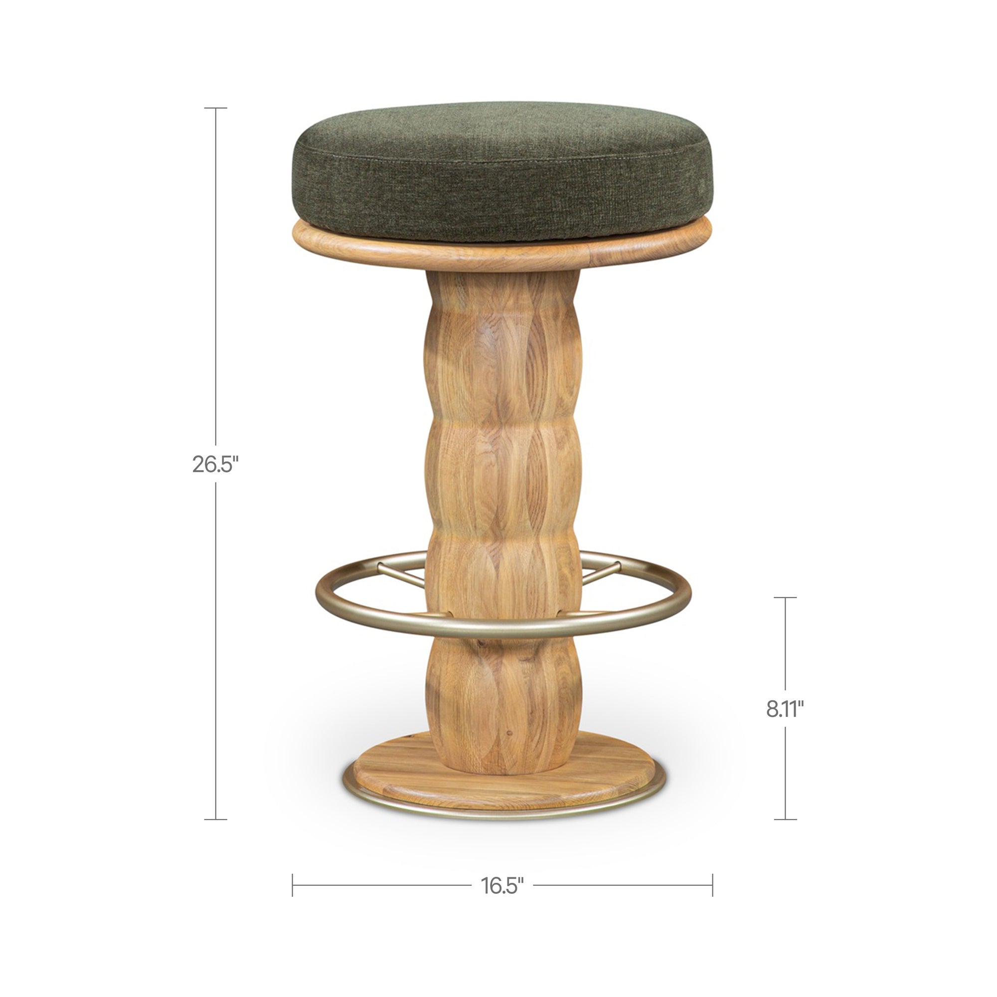 Nio Swivel Counter Stool FURNITURE - counter stool Moe's Furniture