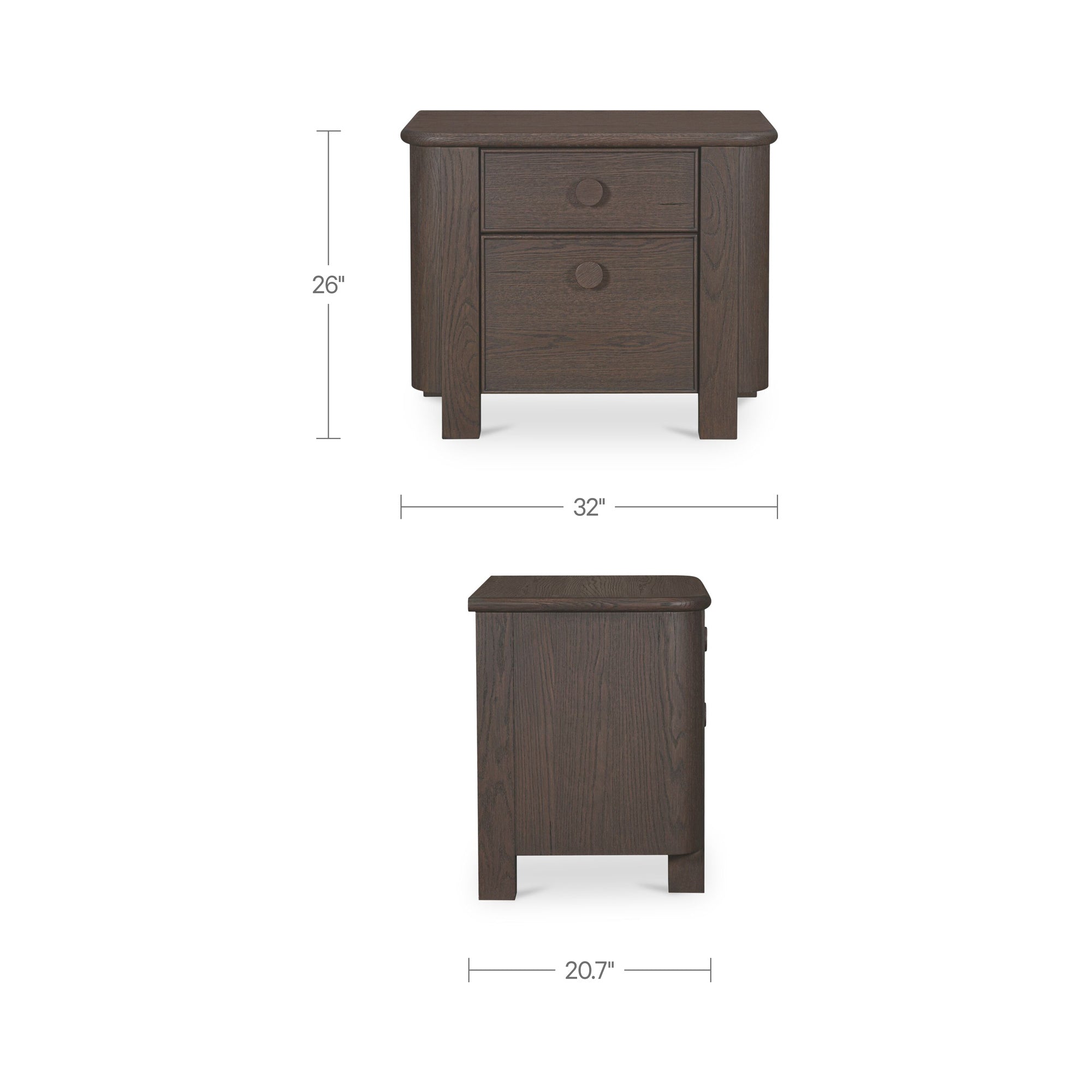Loren Nightstand FURNITURE - nightstand Moe's Furniture