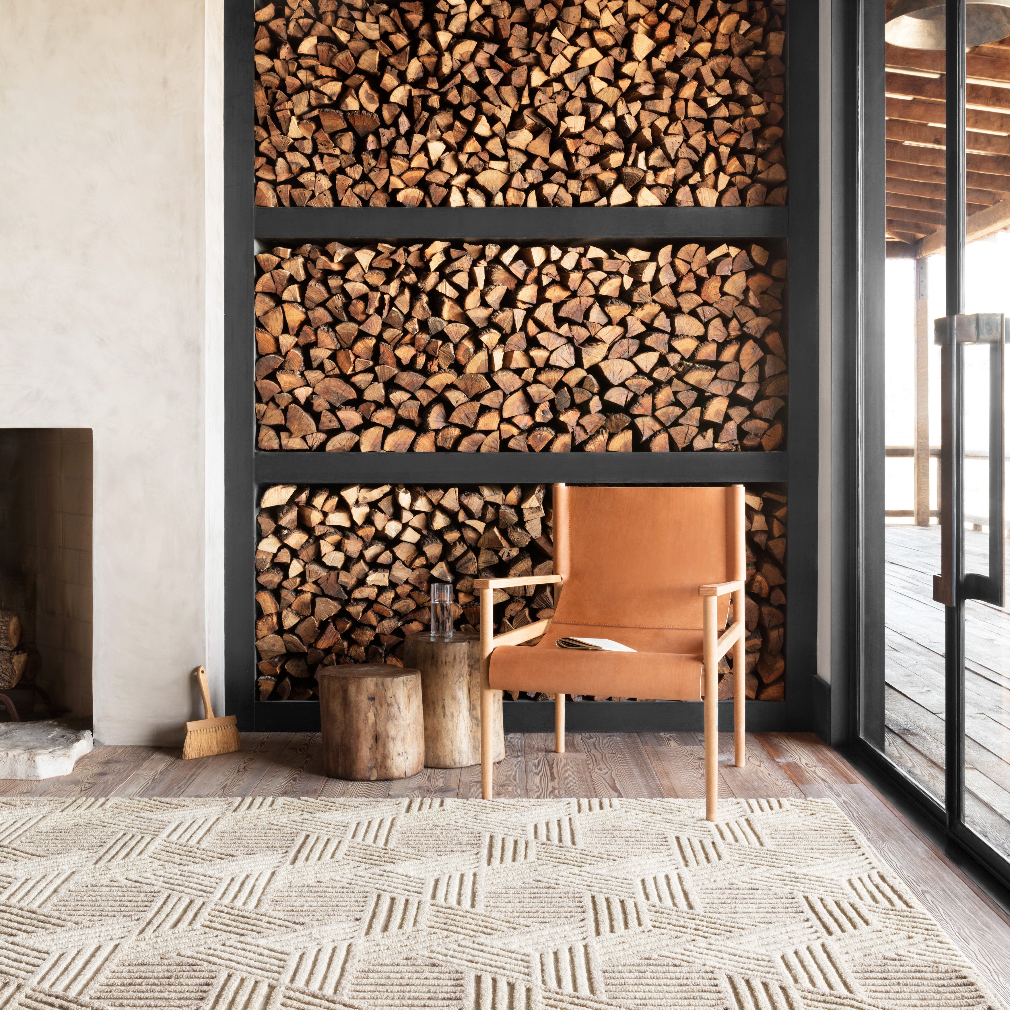 Loloi Ehren Oatmeal / Ivory Rug RUGS - wool Loloi