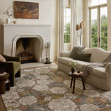 Loloi Eileen Olive / Multi Rug RUGS - synthetic Loloi 18" x 18" sample