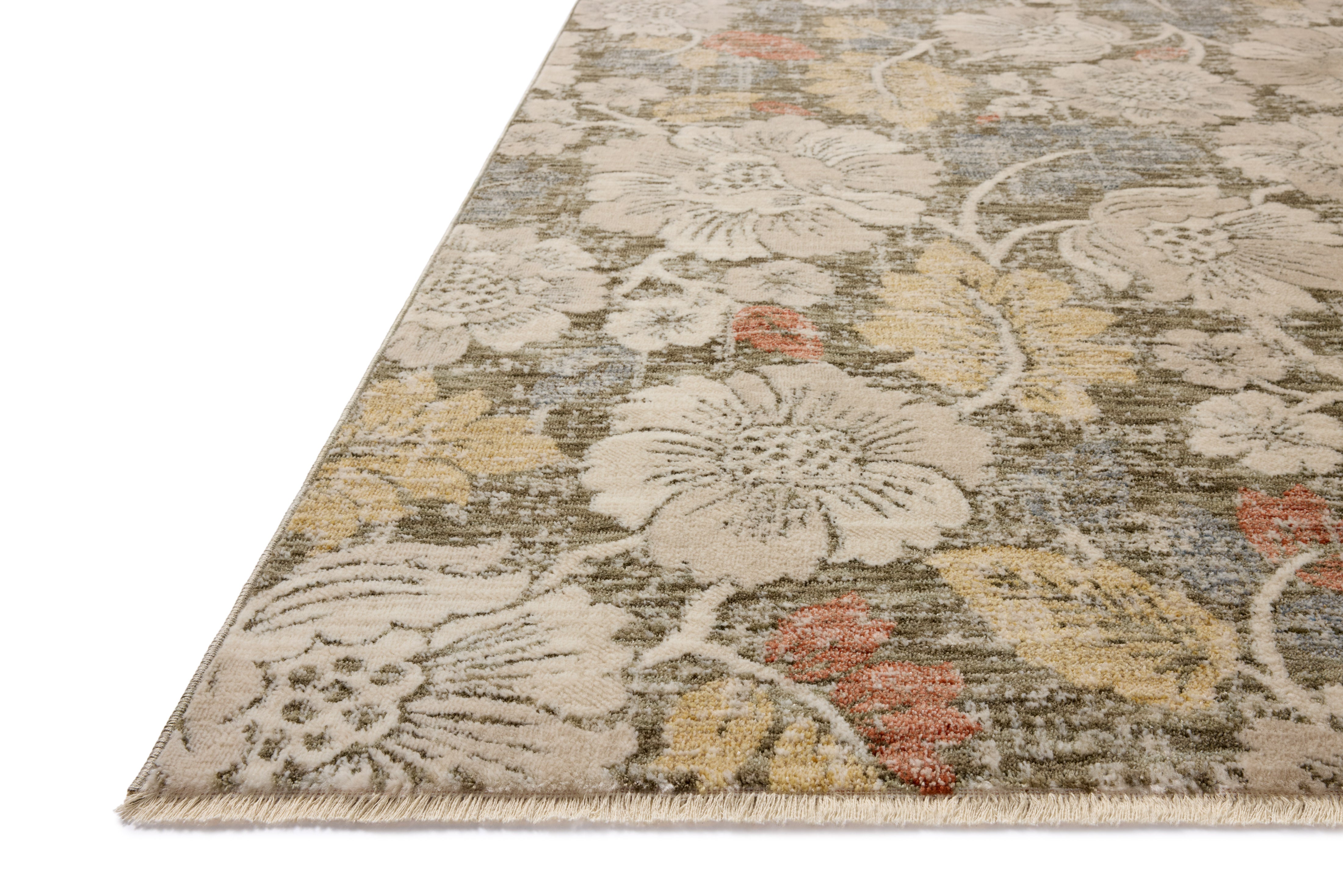 Loloi Eileen Olive / Multi Rug RUGS - synthetic Loloi 18" x 18" sample