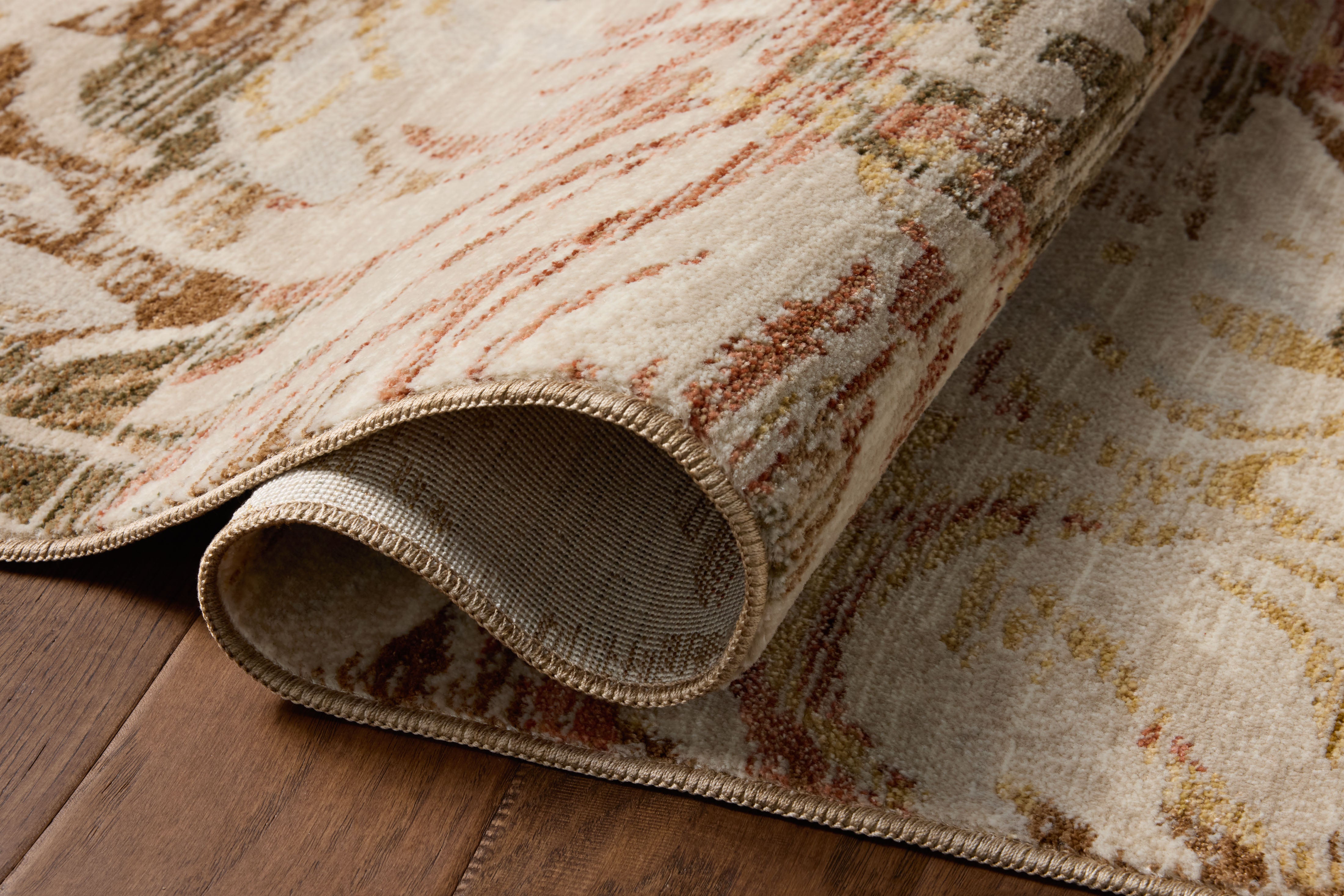 Loloi Eileen Natural / Spice Rug RUGS - synthetic Loloi 18" x 18" sample