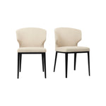 Dutch Dining Chair - Set of Two Furniture - Dining Chairs Moe's Furniture Beige