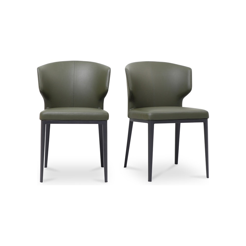 Dutch Dining Chair - Set of Two Furniture - Dining Chairs Moe's Furniture Dark Green