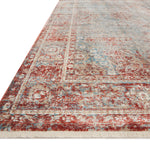 Magnolia Home By Joanna Gaines x Loloi Elise Sky / Red Rug RUGS - synthetic Loloi