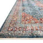 Magnolia Home By Joanna Gaines x Loloi Elise Navy / Red Rug RUGS - synthetic Loloi